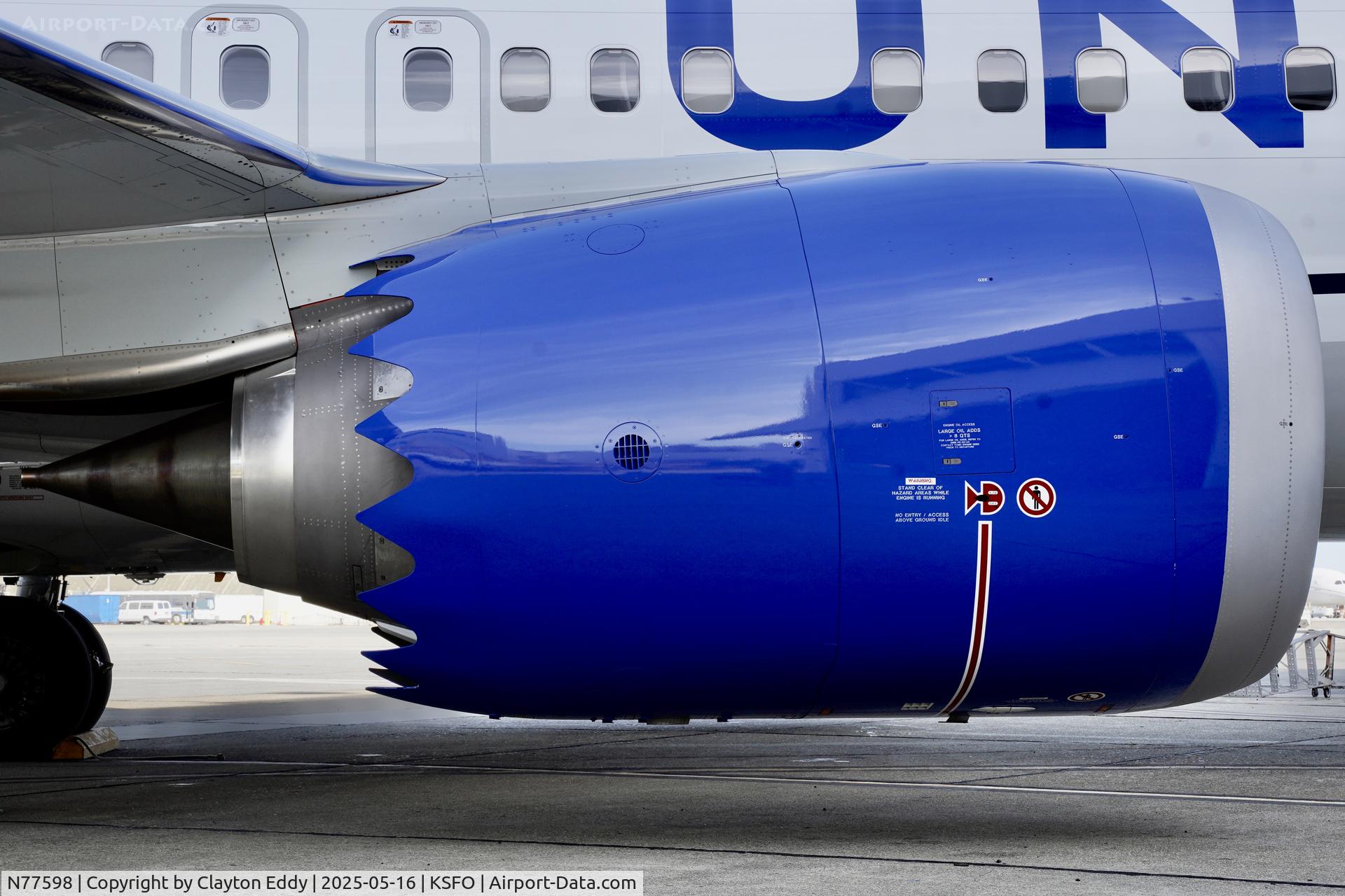 N77598, 2025 Boeing 737 MAX 9 C/N 43448, SFO 2025