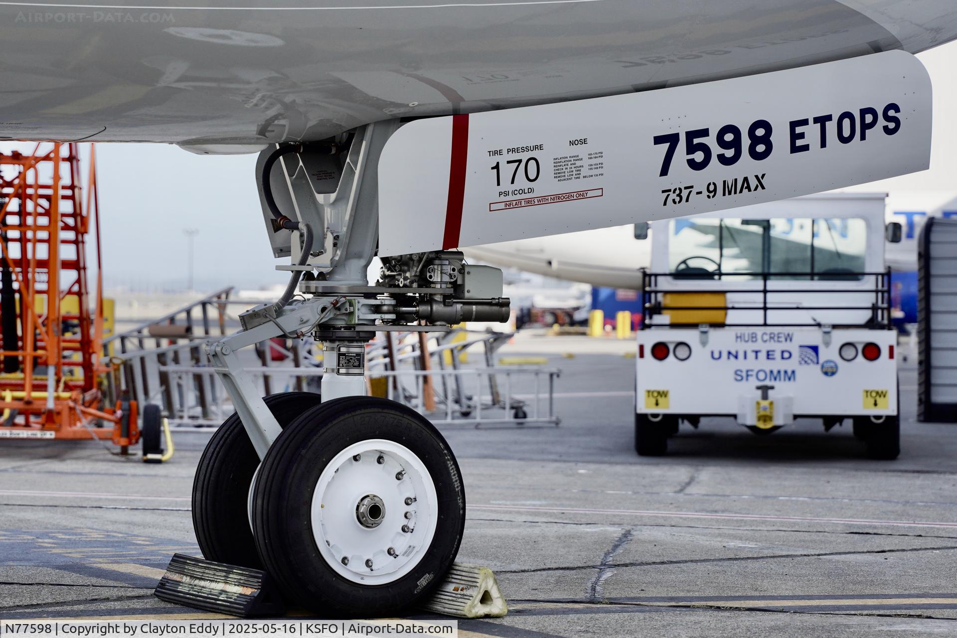 N77598, 2025 Boeing 737 MAX 9 C/N 43448, SFO 2025