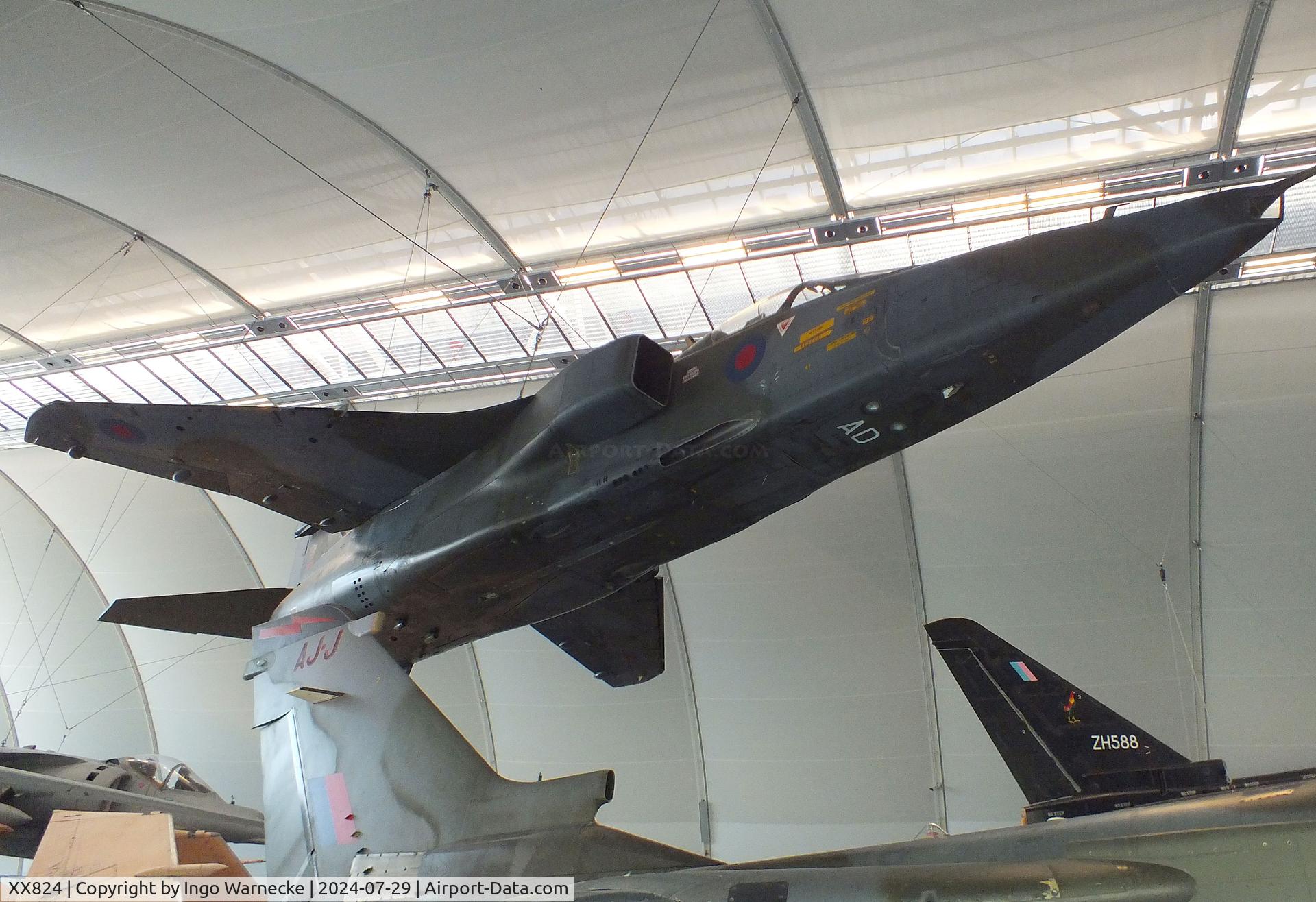 XX824, 1975 Sepecat Jaguar GR.1 C/N S.73, SEPECAT Jaguar GR1 at the RAF Museum Hendon