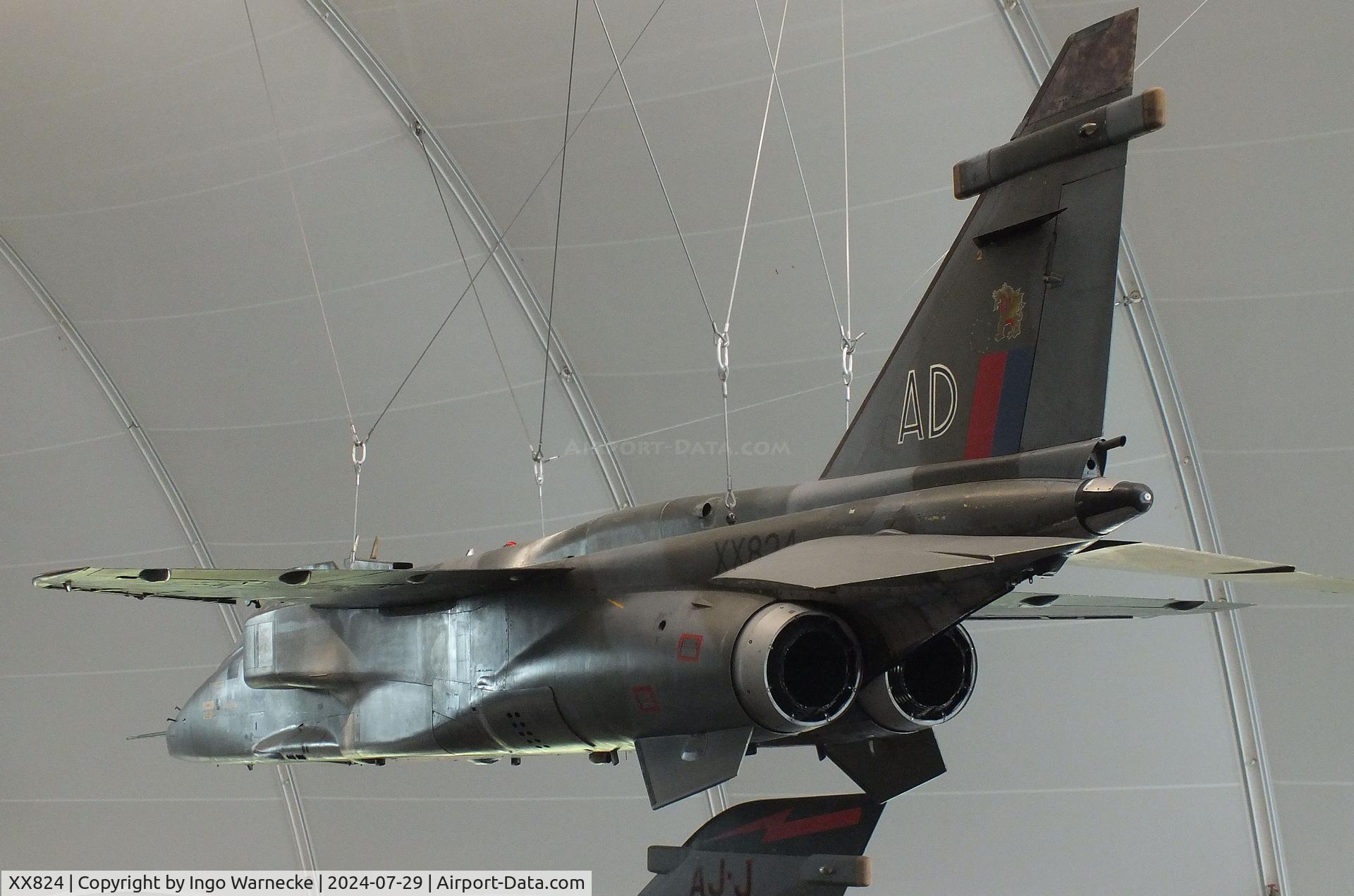XX824, 1975 Sepecat Jaguar GR.1 C/N S.73, SEPECAT Jaguar GR1 at the RAF Museum Hendon