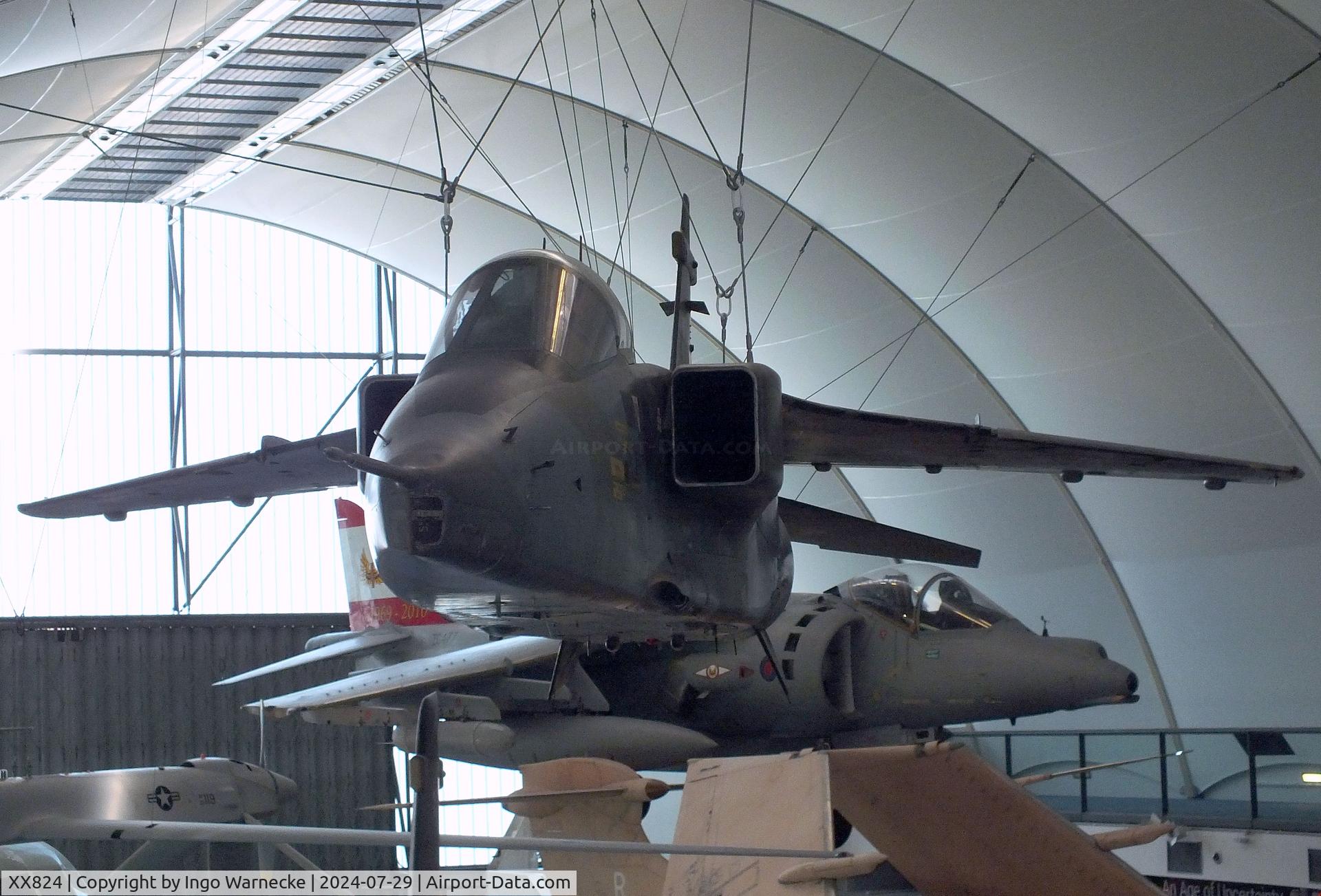 XX824, 1975 Sepecat Jaguar GR.1 C/N S.73, SEPECAT Jaguar GR1 at the RAF Museum Hendon