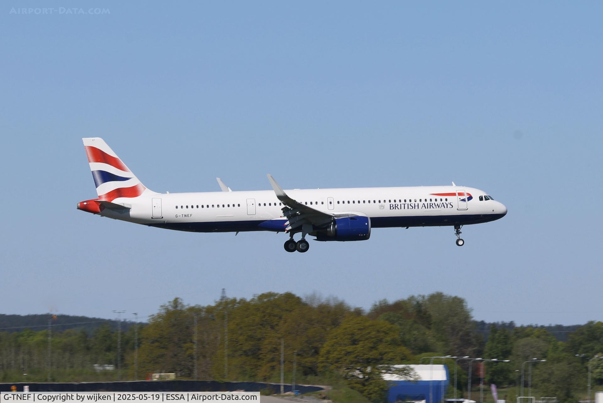 G-TNEF, 2025 Airbus A321-251NX C/N 12481, RWY 01L
