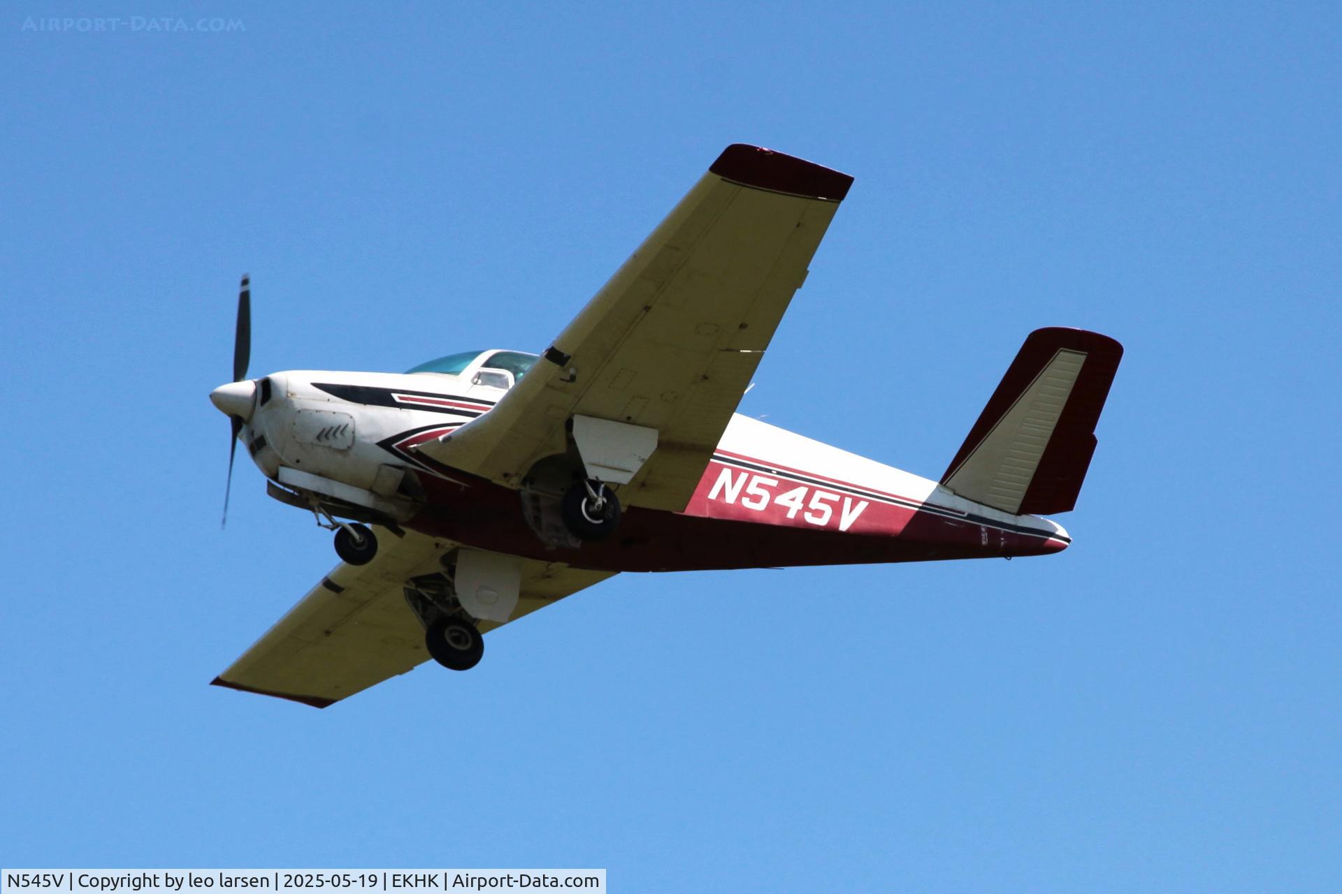 N545V, 1960 Beech M35 Bonanza C/N D-6321, Holbæk 19.5.2025