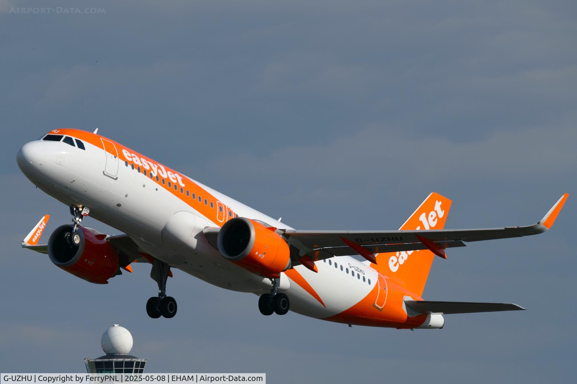 G-UZHU, 2018 Airbus A320-251N C/N 8681, EasyJet A320N lifting-off