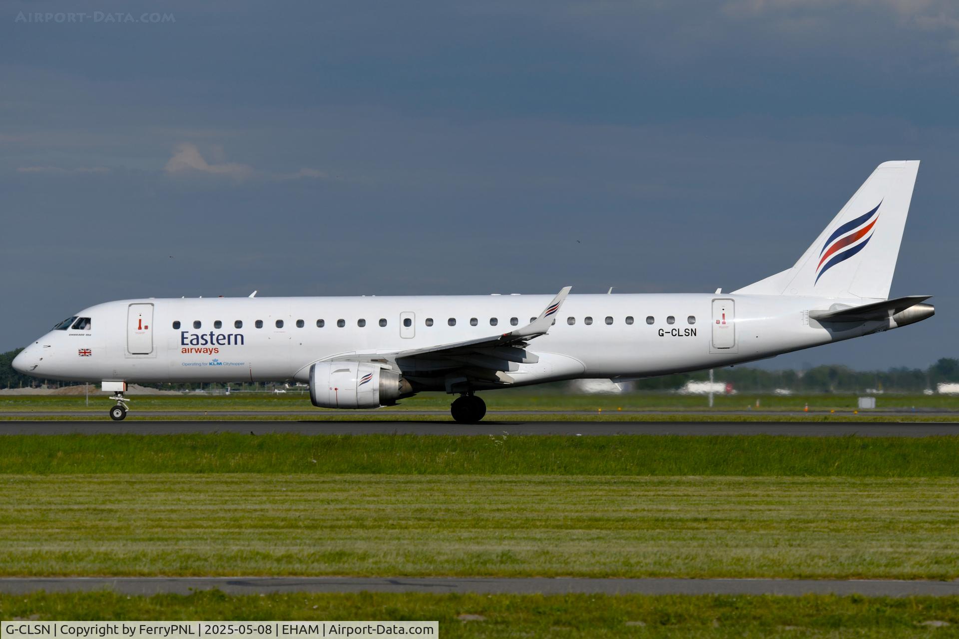 G-CLSN, 2007 Embraer 190LR (ERJ-190-100LR) C/N 19000130, Eastern ERJ190 departing