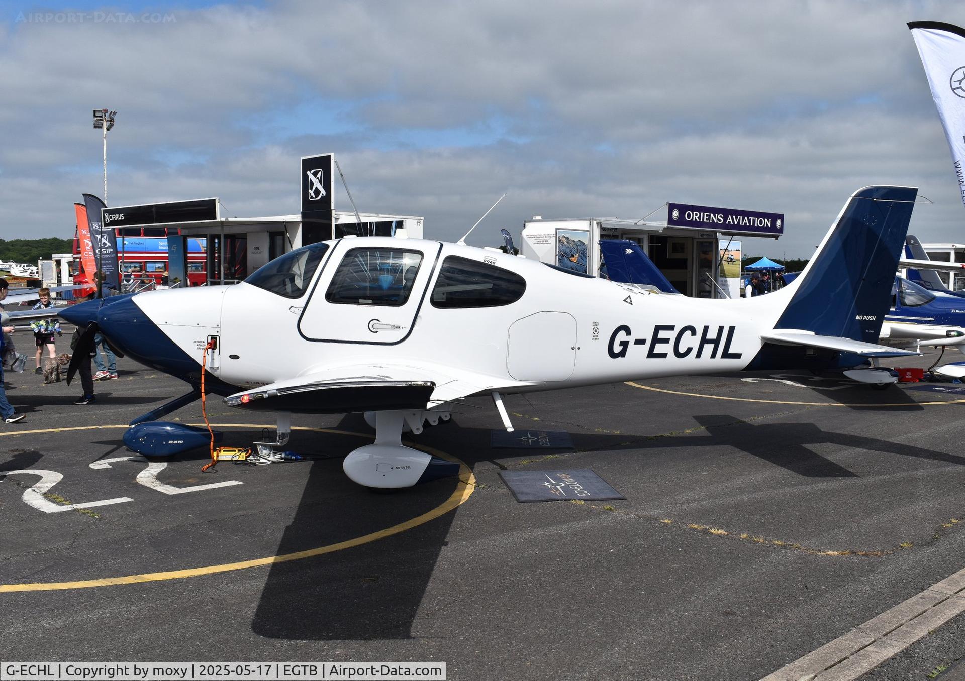 G-ECHL, 2024 Cirrus Design Corp SR20 C/N 9819, Cirrus Design Corp SR20 at Wycombe Air Park. Ex N221MV