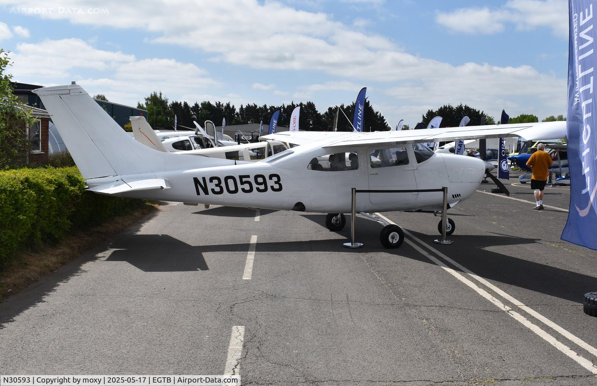 N30593, 1973 Cessna 210L Centurion C/N 21059938, Cessna 210L Centurion at Wycombe Air Park.