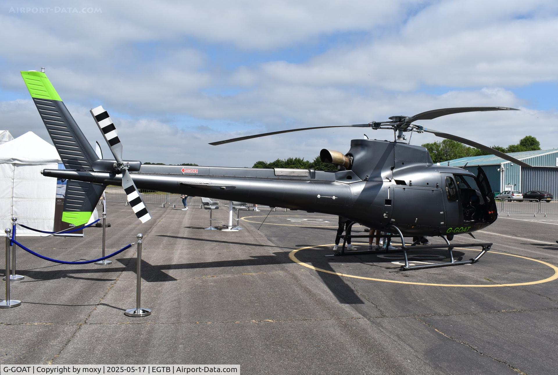 G-GOAT, Airbus Helicopters H125 C/N 9413, Airbus Helicopters AS350B3 at Wycombe Air Park. 