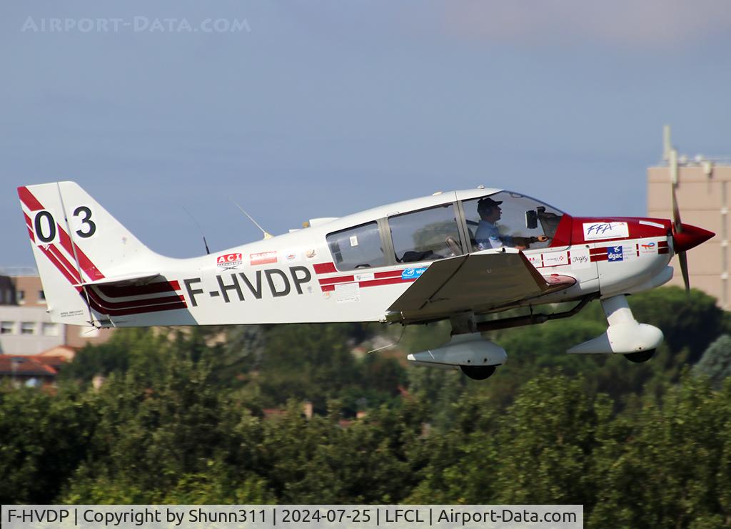F-HVDP, 2003 AVIONS PIERRE ROBIN DR400-160 MAJOR C/N ?, On take off... Participant of the Young Pilot Tour 2024