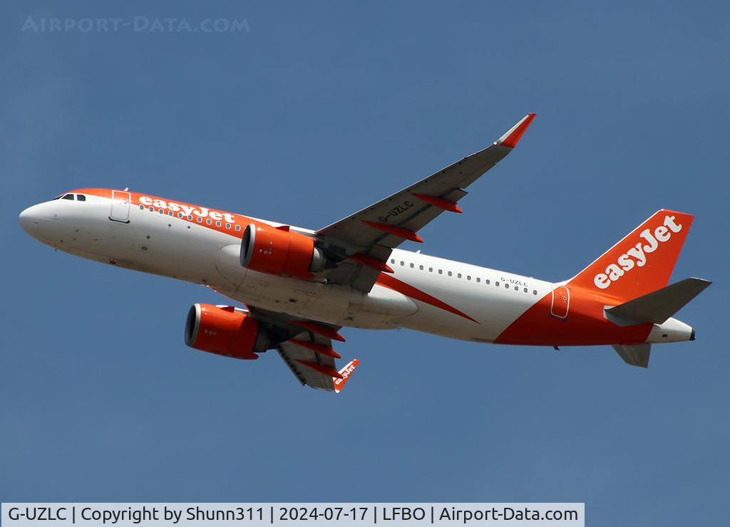 G-UZLC, 2019 Airbus A320-251N C/N 9014, Climbing after take off from rwy 32R