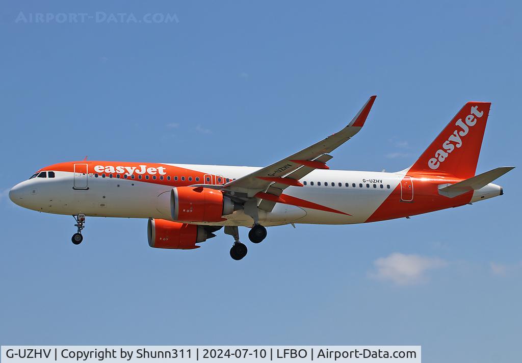 G-UZHV, 2019 Airbus A320-251N C/N 8722, Landing rwy 32L