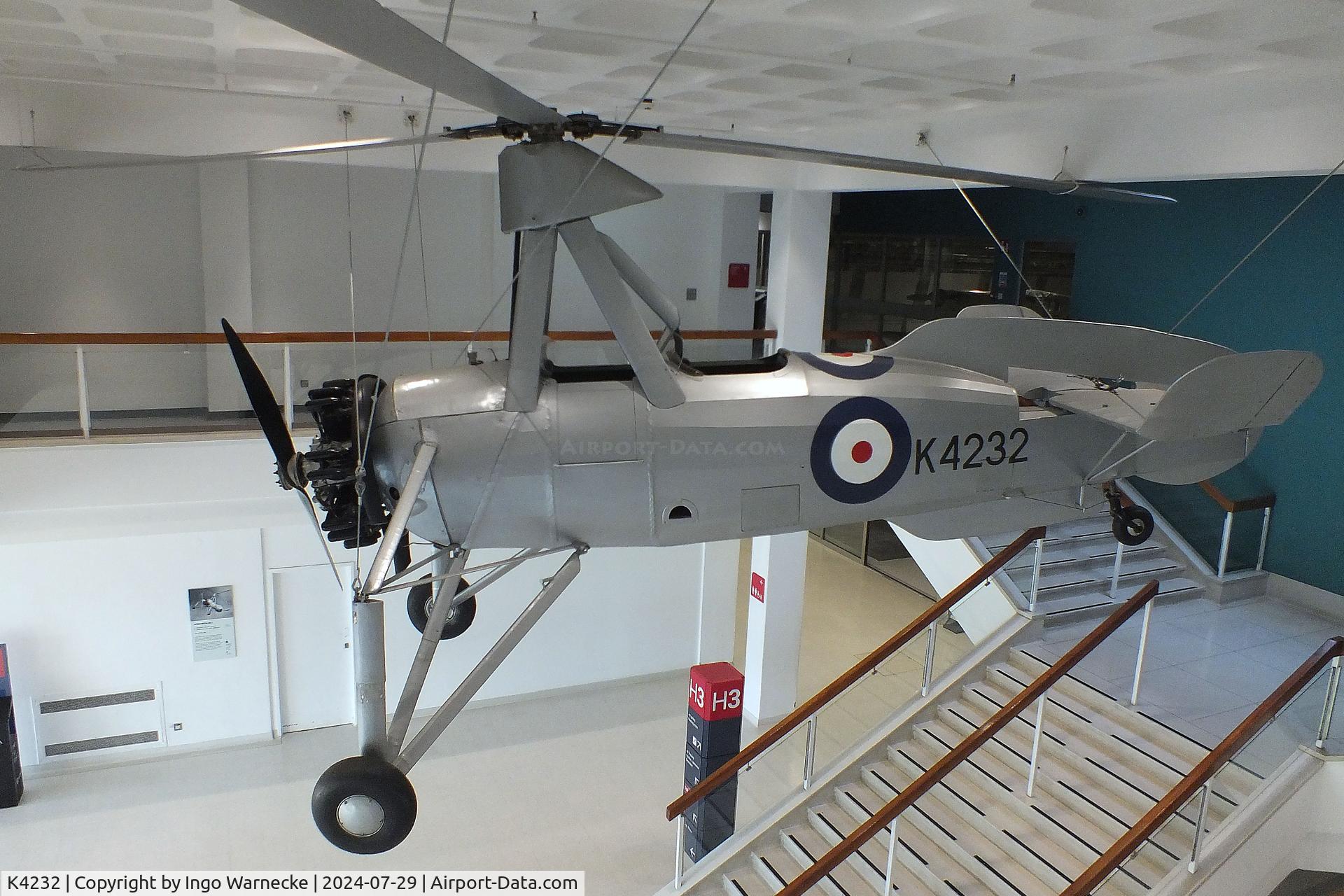 K4232, Avro 671 Rota I (Cierva C-30A) C/N R3/CA/40, Avro 671 (Cierva C-30A) Rota I at the RAF Museum Hendon