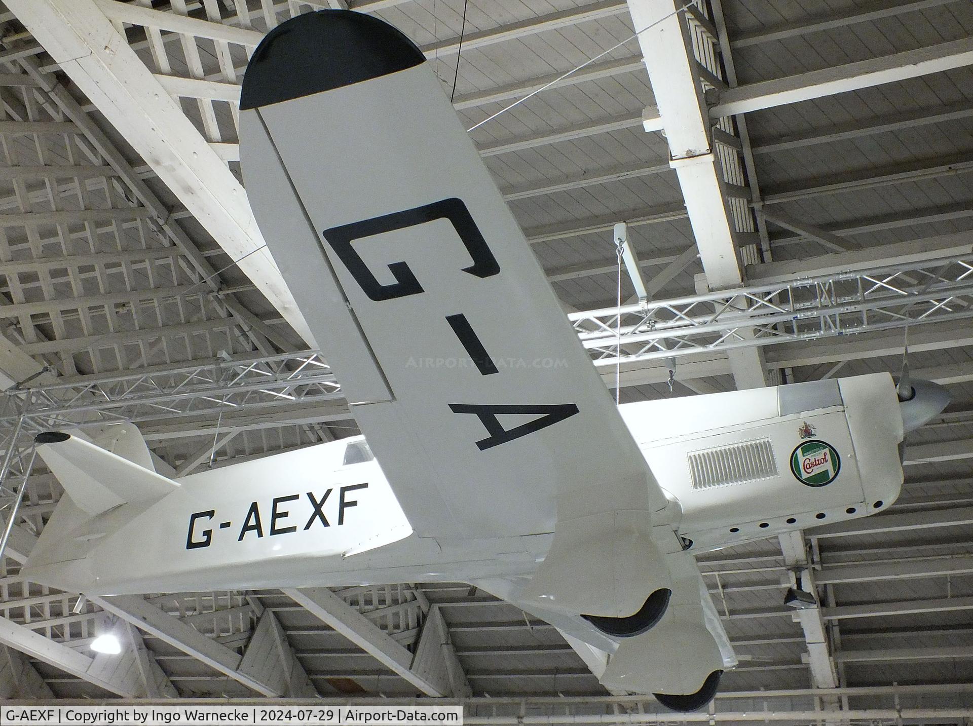 G-AEXF, Percival E-2H Mew Gull (replica) C/N Not found G-AEXF, Percival P-6 Mew Gull (E2H) replica at the RAF Museum Hendon