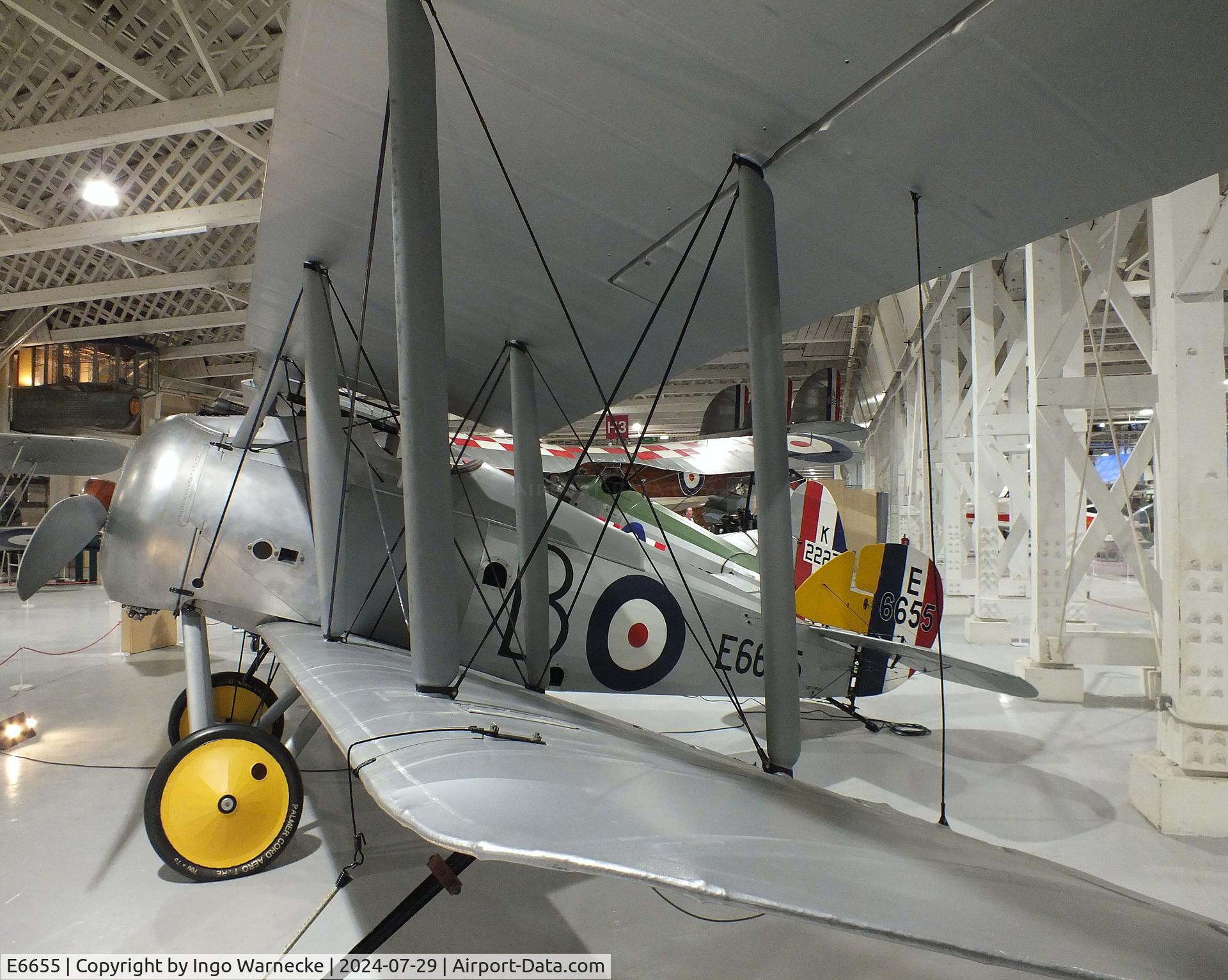 E6655, Sopwith Snipe 7F.1 Replica C/N Not found E6655, Sopwith Snipe 7F.1 replica at the RAF Museum Hendon
