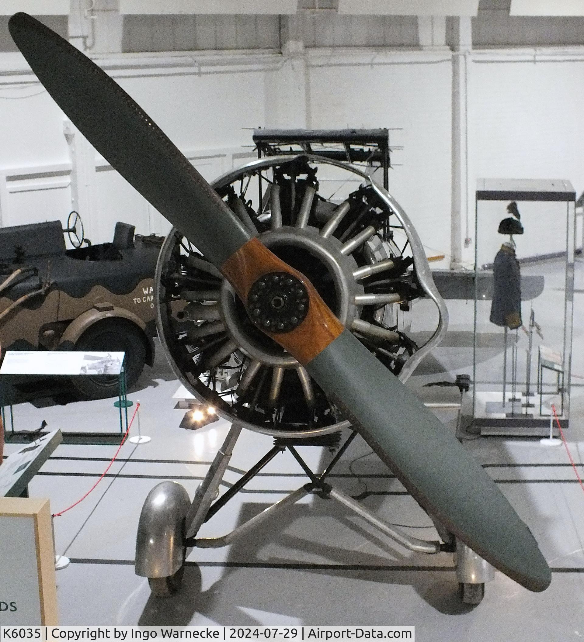 K6035, 1935 Westland Wallace II C/N WA24?2G, Westland Wallace II (minus wings) at the RAF Museum Hendon