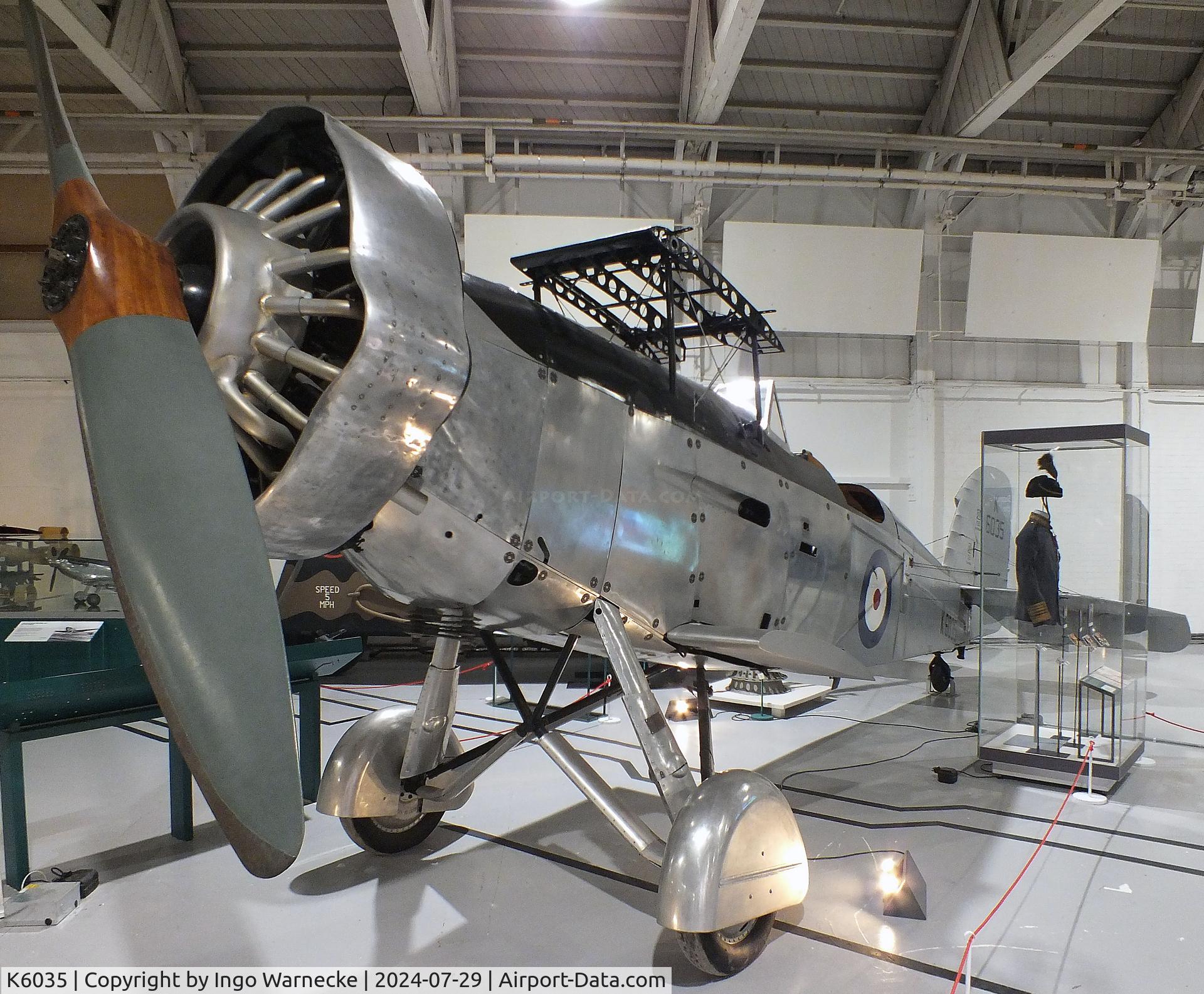 K6035, 1935 Westland Wallace II C/N WA24?2G, Westland Wallace II (minus wings) at the RAF Museum Hendon