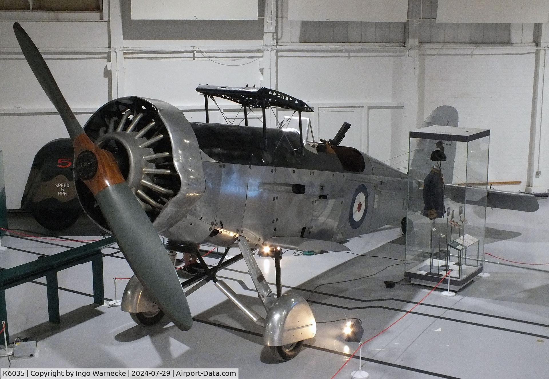 K6035, 1935 Westland Wallace II C/N WA24?2G, Westland Wallace II (minus wings) at the RAF Museum Hendon
