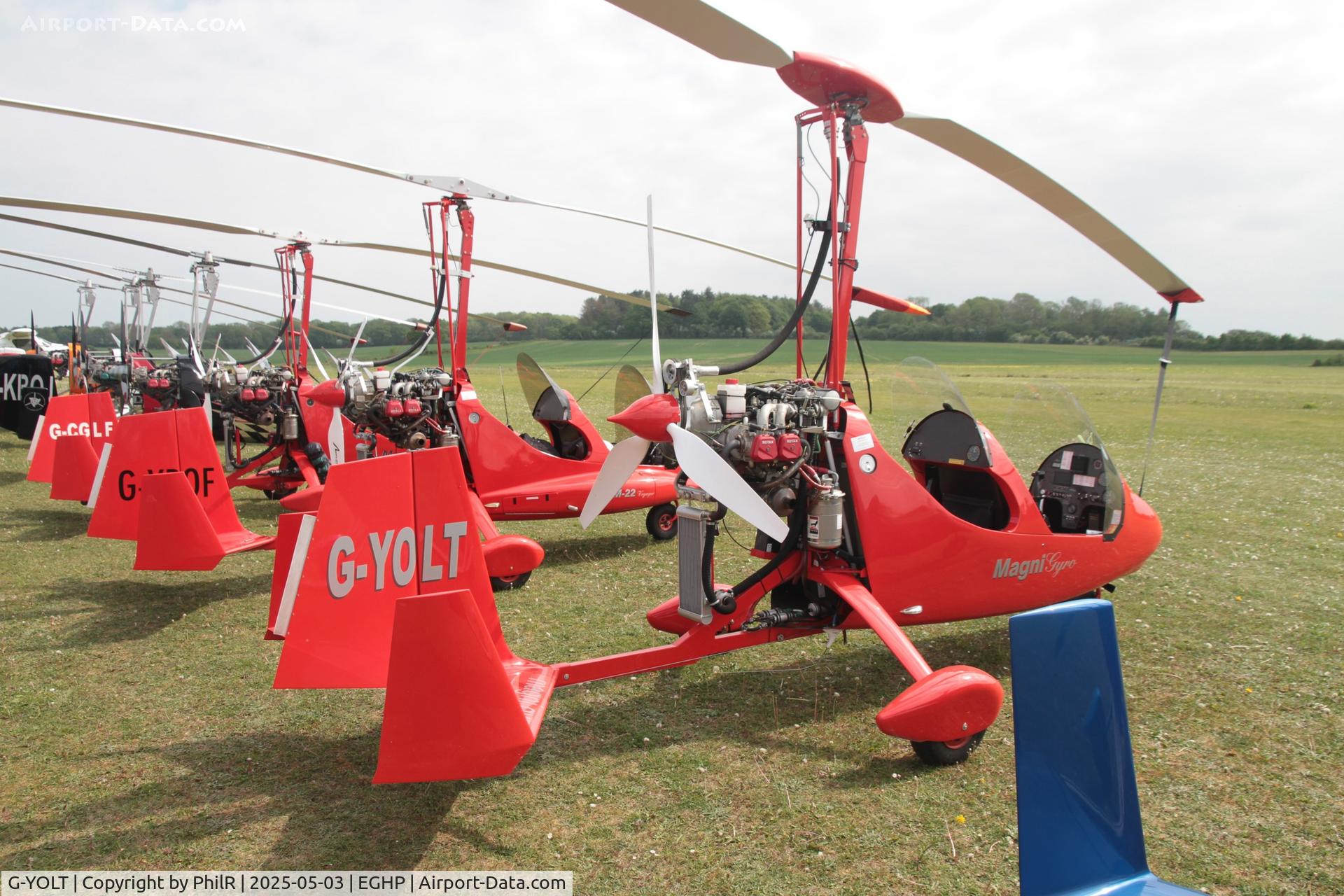 G-UNNN, 2021 Ascent Industries EuroFOX 3K C/N 62321, G-YOLT 2023 Magni Gyro LTtd Magni M16C Popham Microlight Fly In