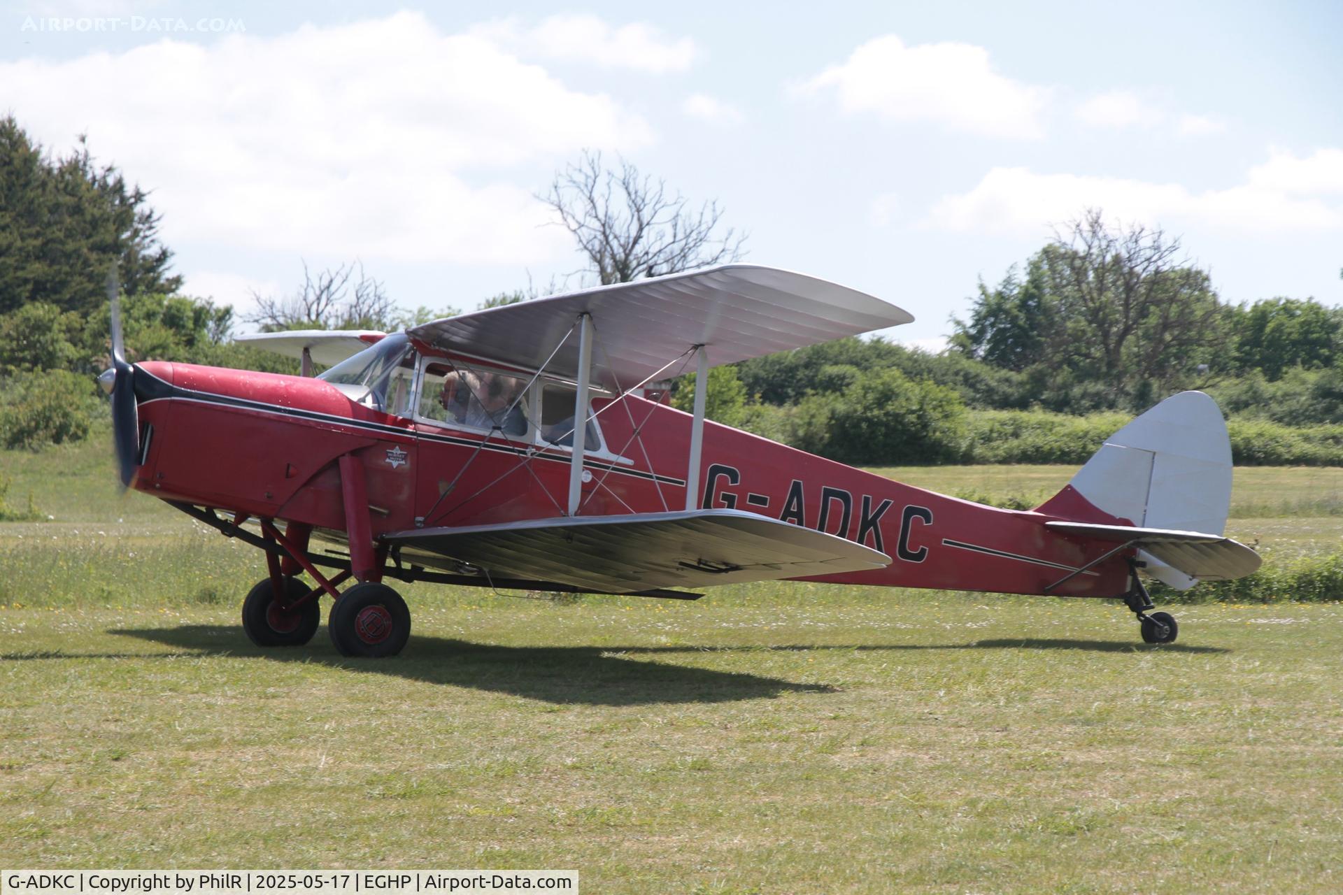 G-ADKC, 1936 De Havilland DH.87B Hornet Moth C/N 8064, G-ADKC 1936 DH87B Hornet Moth Piper Fly In Popham 