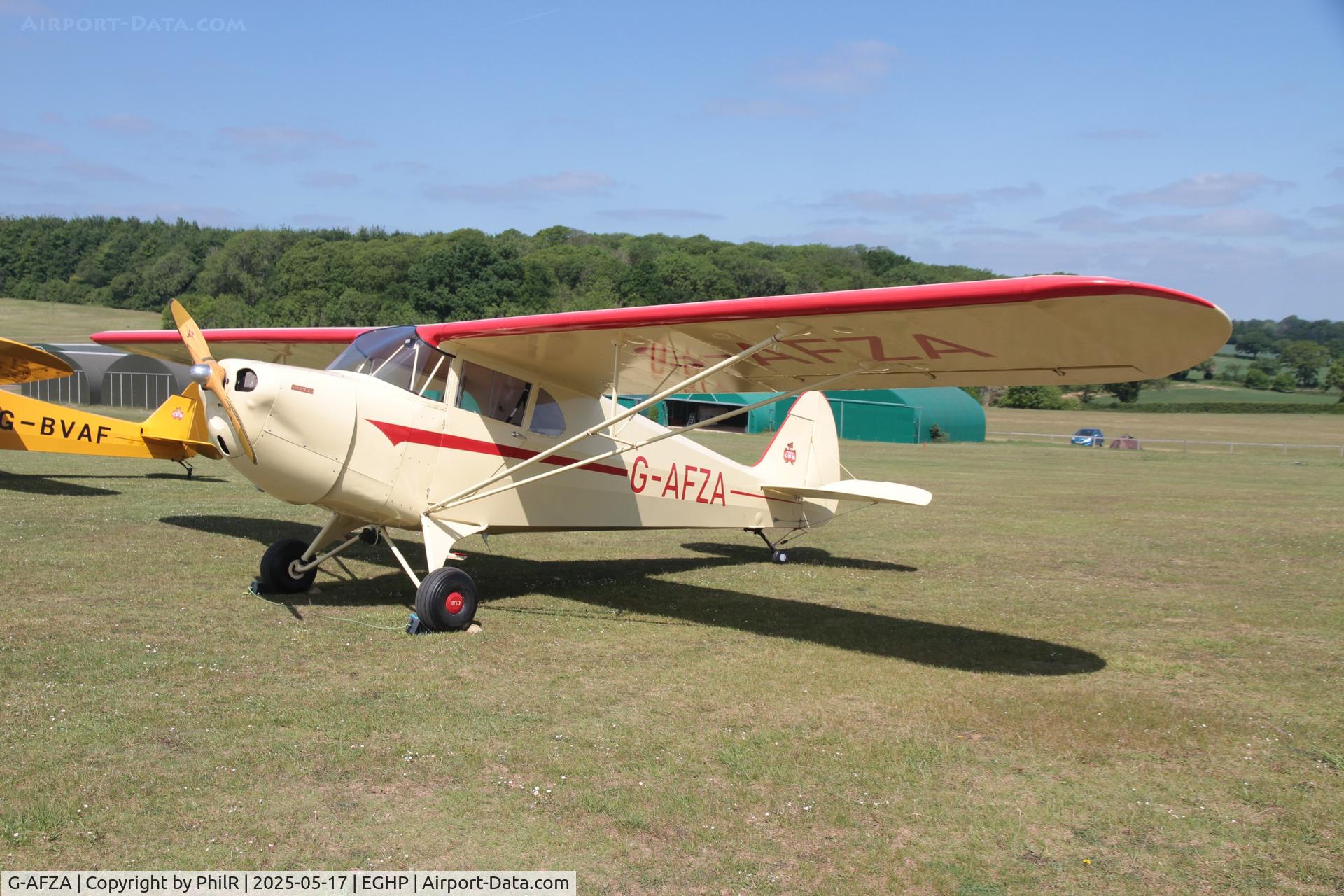 G-AFZA, 1939 Piper J-4A Cub Coupe C/N 4-873, G-AFZA 1939 Piper J4A Cub Coupé Piper Fly In Popham 
