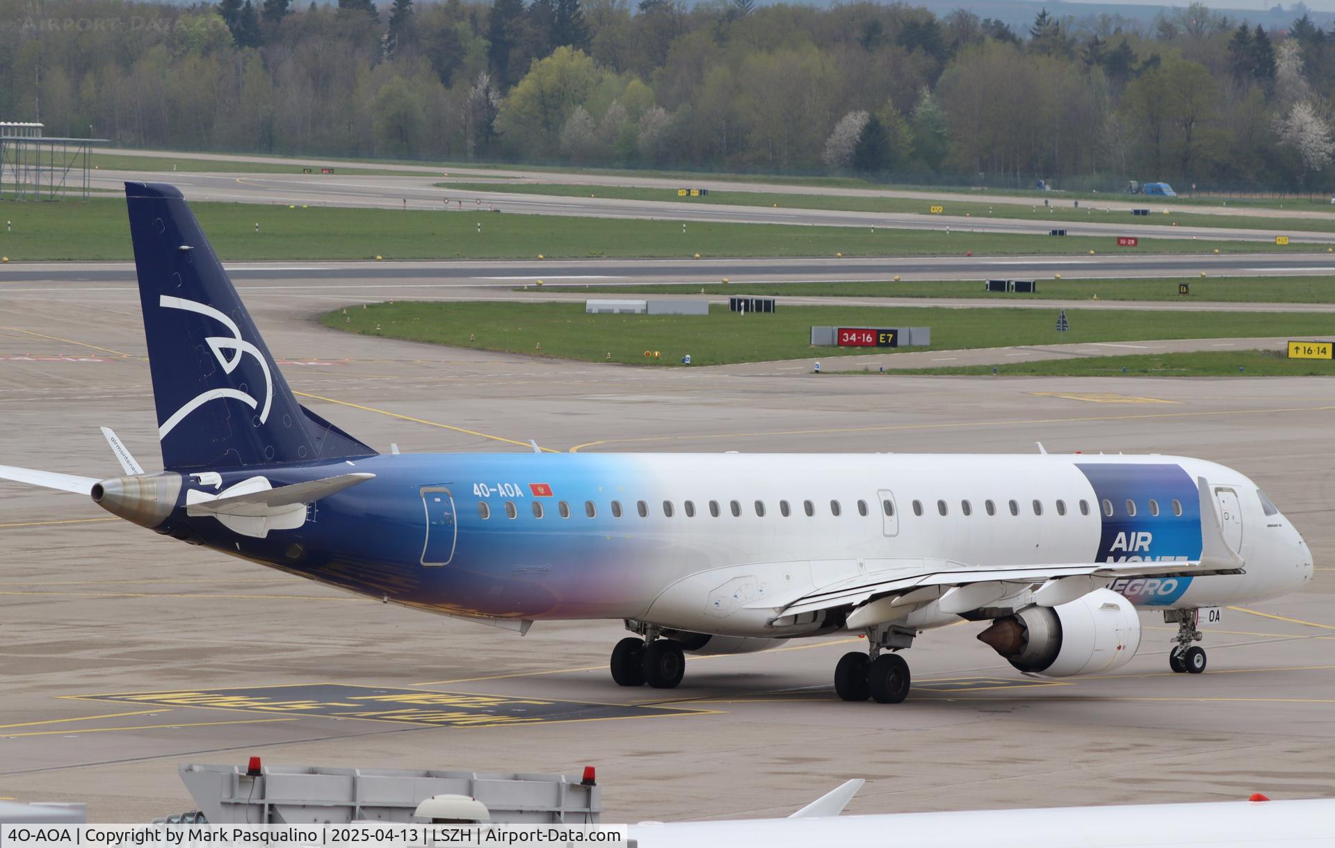 4O-AOA, 2008 Embraer 195LR (ERJ-190-200LR) C/N 19000180, ERJ-190-200LR