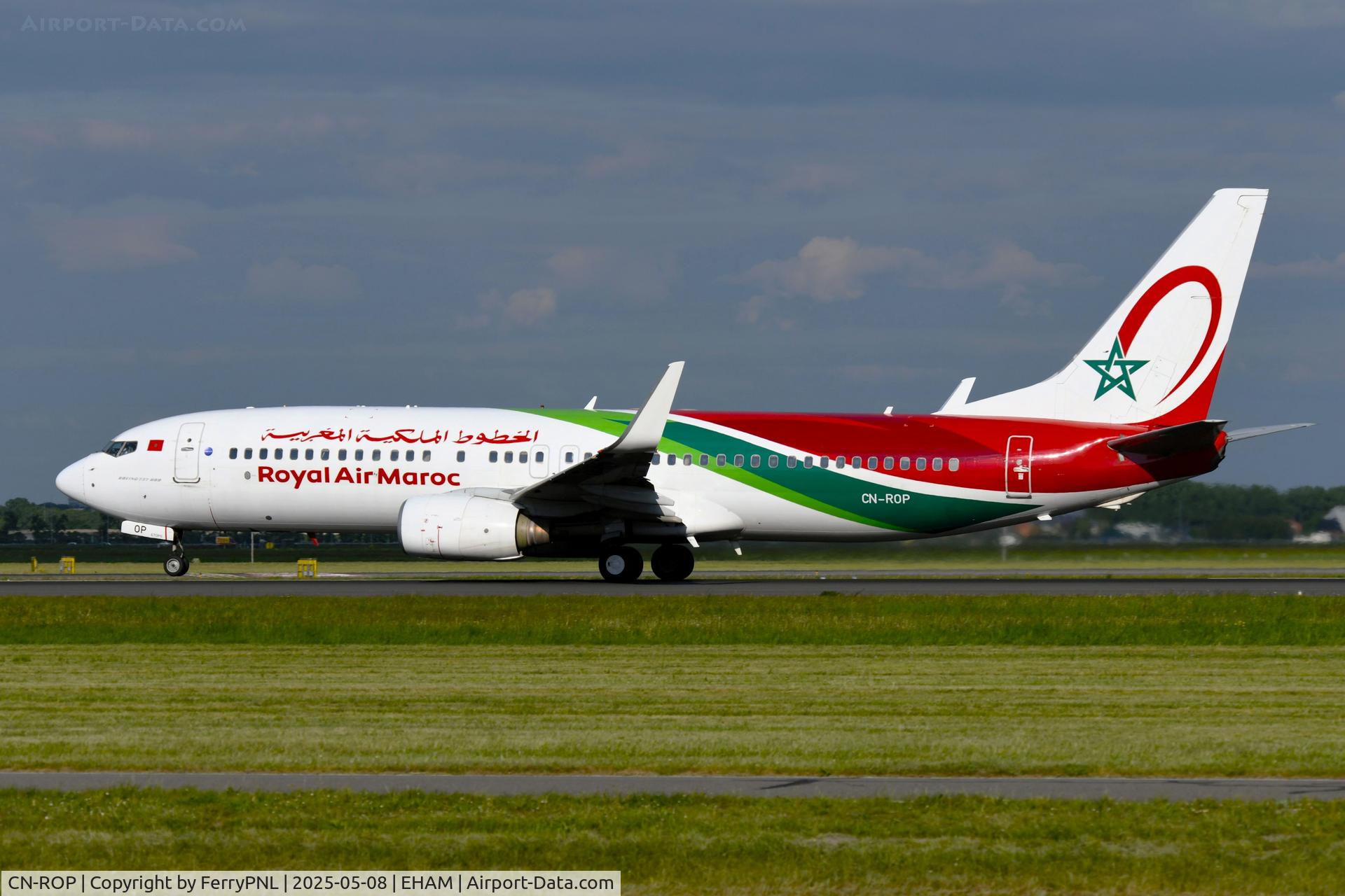 CN-ROP, 2008 Boeing 737-8B6 C/N 33066, RAM B738 taking-off from AMS