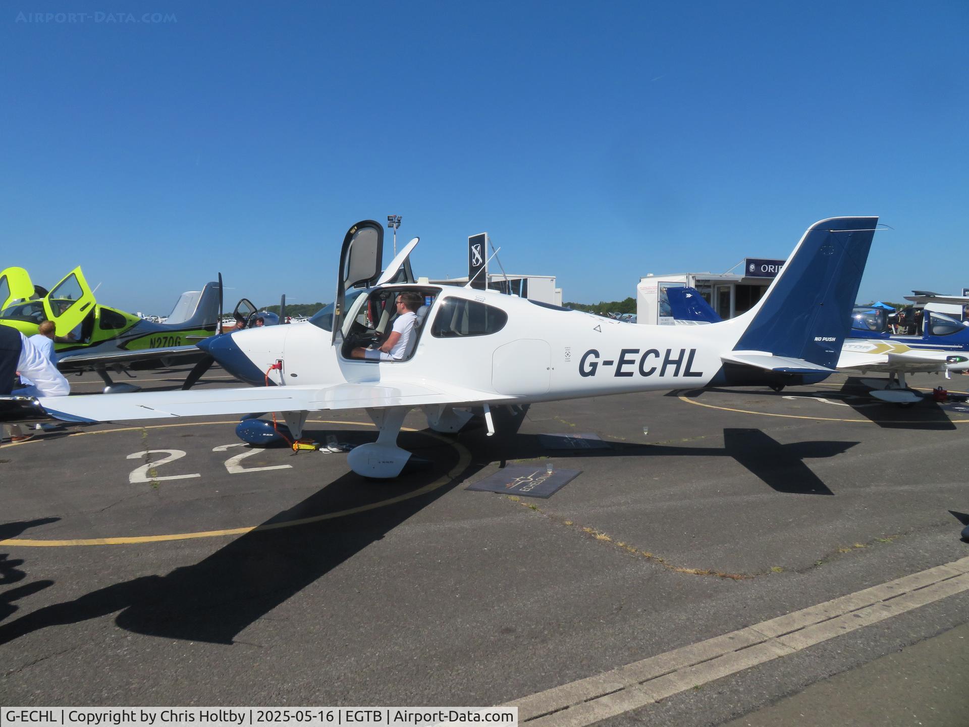 G-ECHL, 2024 Cirrus Design Corp SR20 C/N 9819, At the Air-Britain Fly-in Wycombe Air Park, 2025