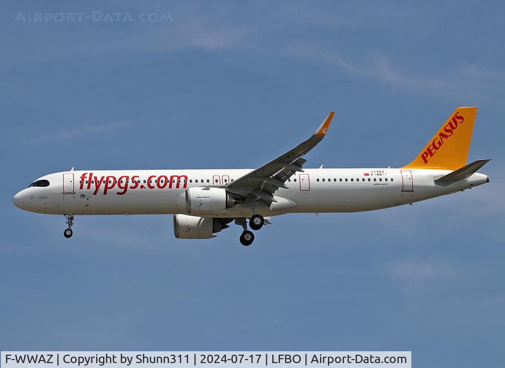 F-WWAZ, 2024 Airbus A321-251NX C/N 11727, C/n 11727 - To be TC-RDZ