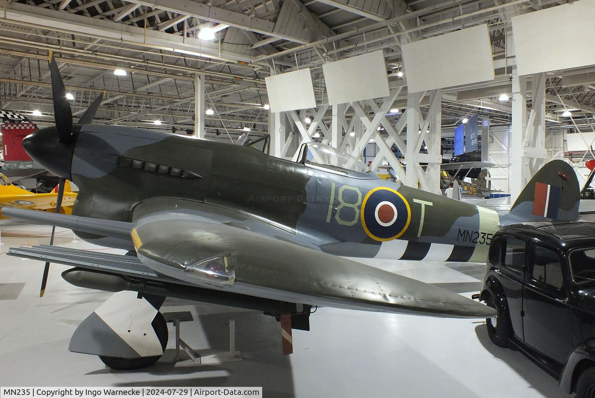 MN235, Hawker Typhoon IIB C/N Not found MN235, Hawker Typhoon II B at the RAF Museum Hendon