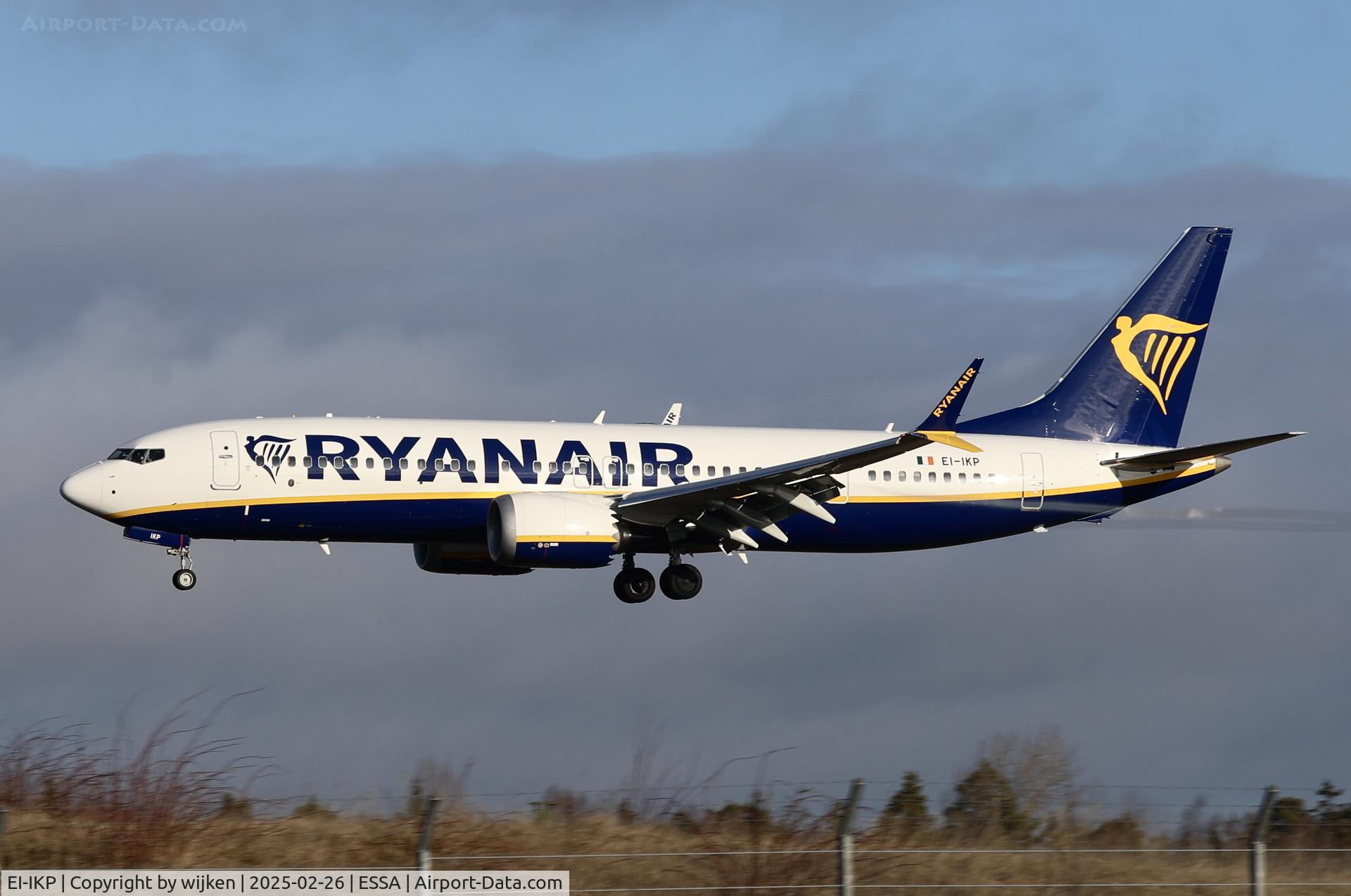EI-IKP, 2024 Boeing 737-8 Max 200 C/N 67113, Rwy 26
