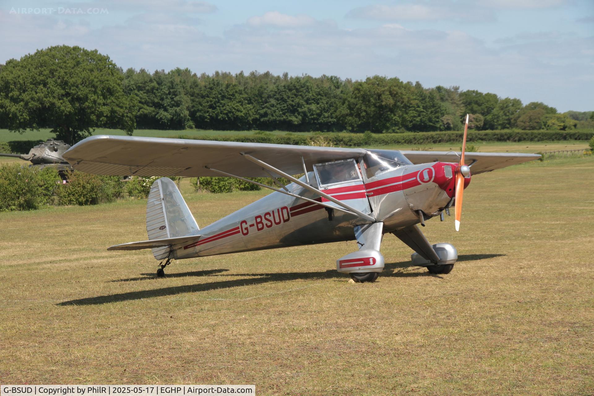 G-BSUD, 1941 Luscombe 8A Silvaire C/N 1745, G-BSUD 1941 Luscombe 8A Silvaire Piper Fly In Popham 