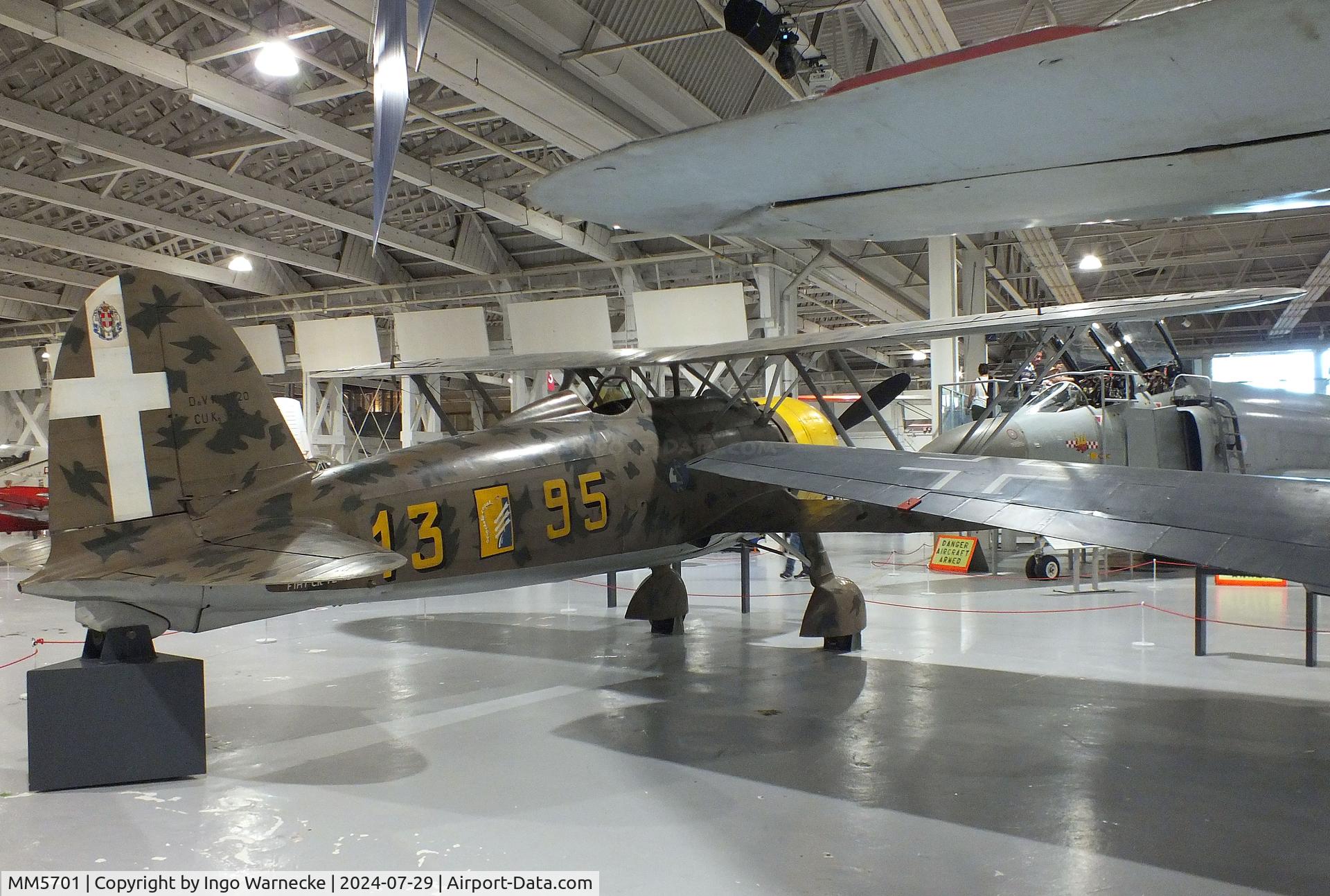 MM5701, Fiat CR.42 Falco C/N Not found MM5701, FIAT CR.42 Falco at the RAF Museum Hendon
