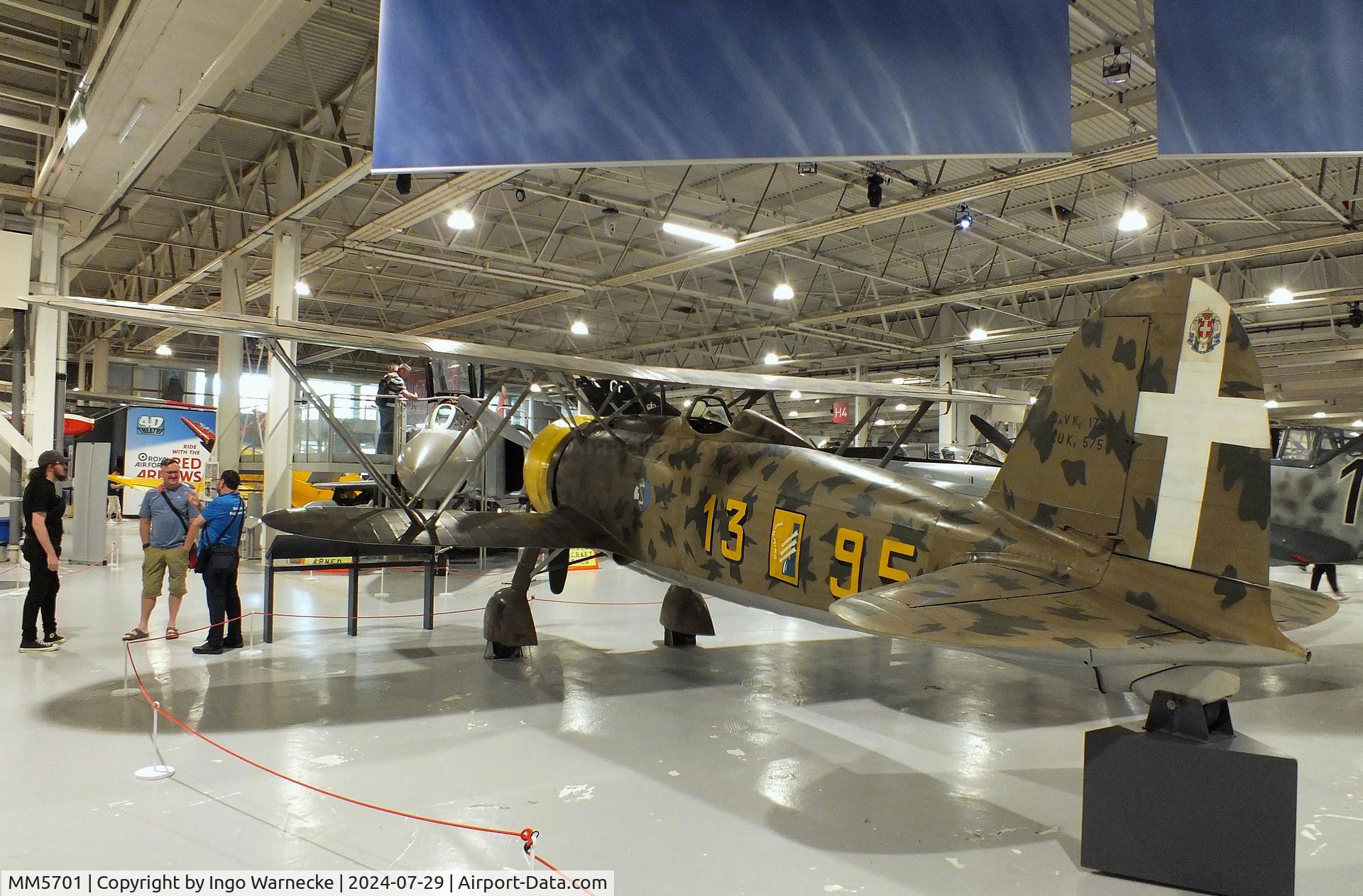 MM5701, Fiat CR.42 Falco C/N Not found MM5701, FIAT CR.42 Falco at the RAF Museum Hendon