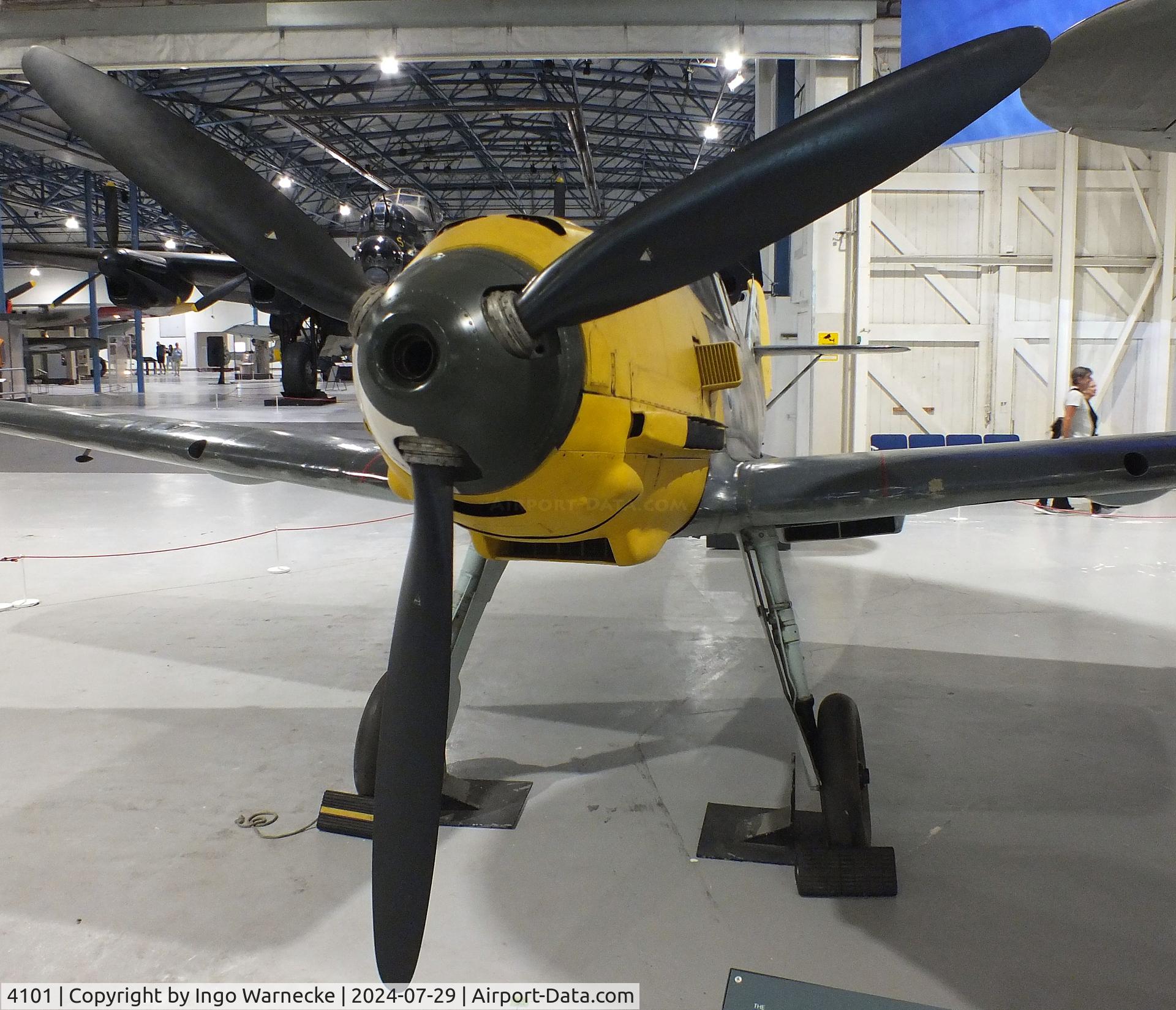4101, 1940 Messerschmitt Bf-109E-3/B C/N 4101, Messerschmitt Bf 109E-3/B at the RAF Museum Hendon