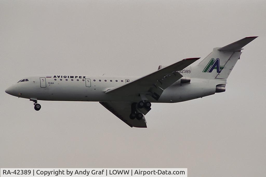 RA-42389, 1991 Yakovlev Yak-42D C/N 4520424016542, Avioimpex Y42