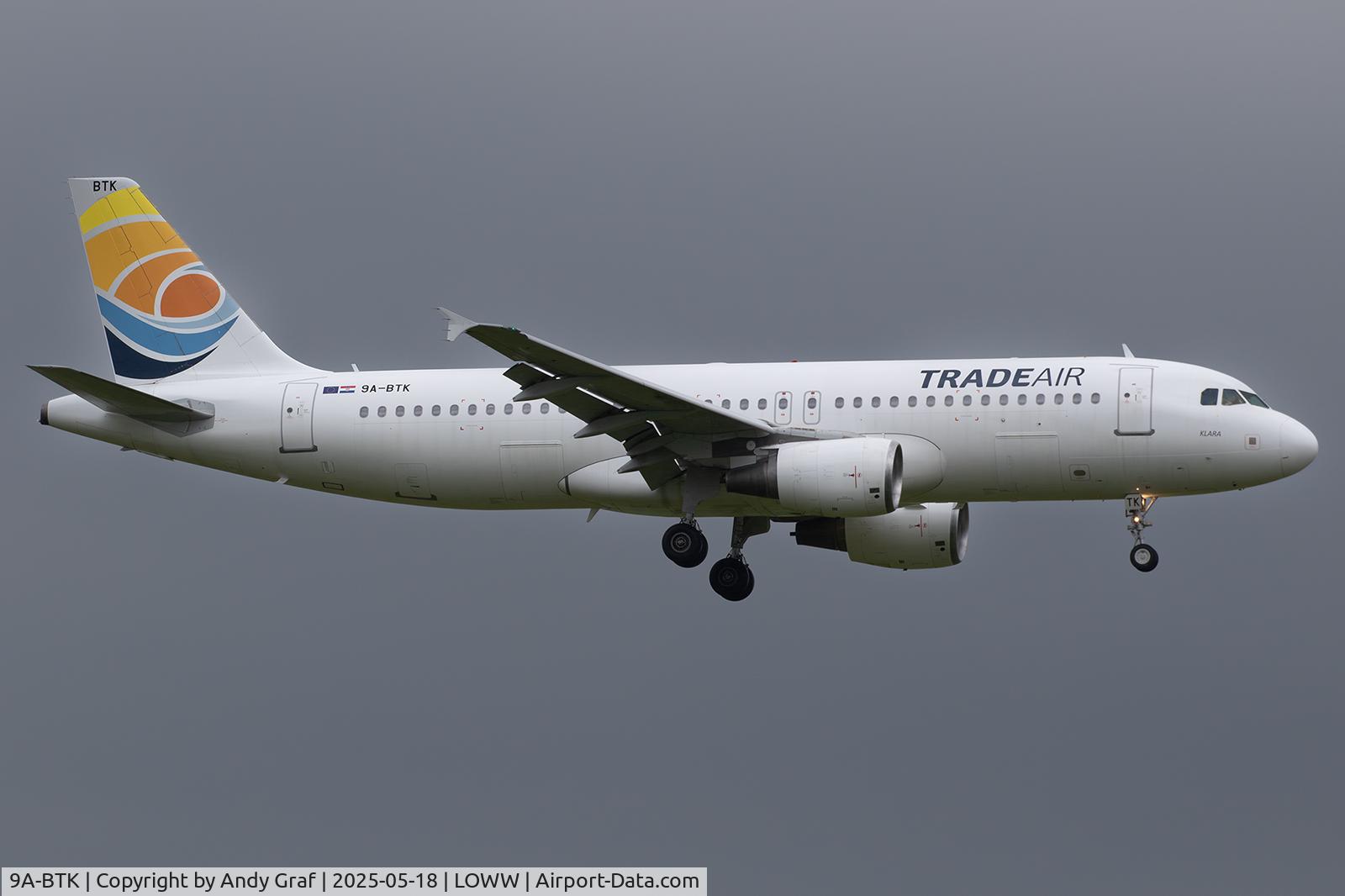 9A-BTK, 2005 Airbus A320-214 C/N 2569, Tradeair A320