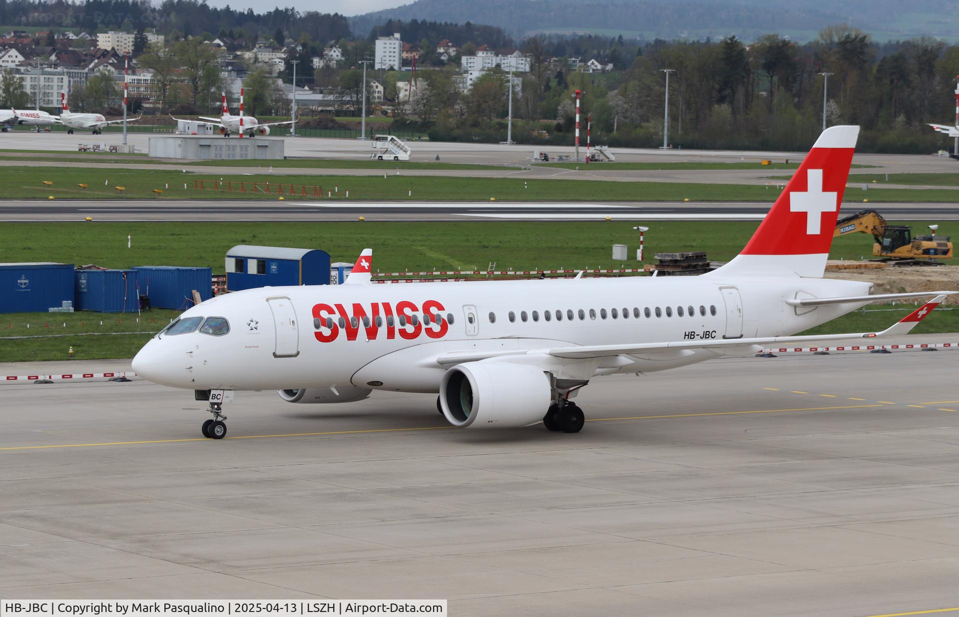 HB-JBC, 2016 Bombardier CSeries CS100 (BD-500-1A10) C/N 50012, Airbus A220-371