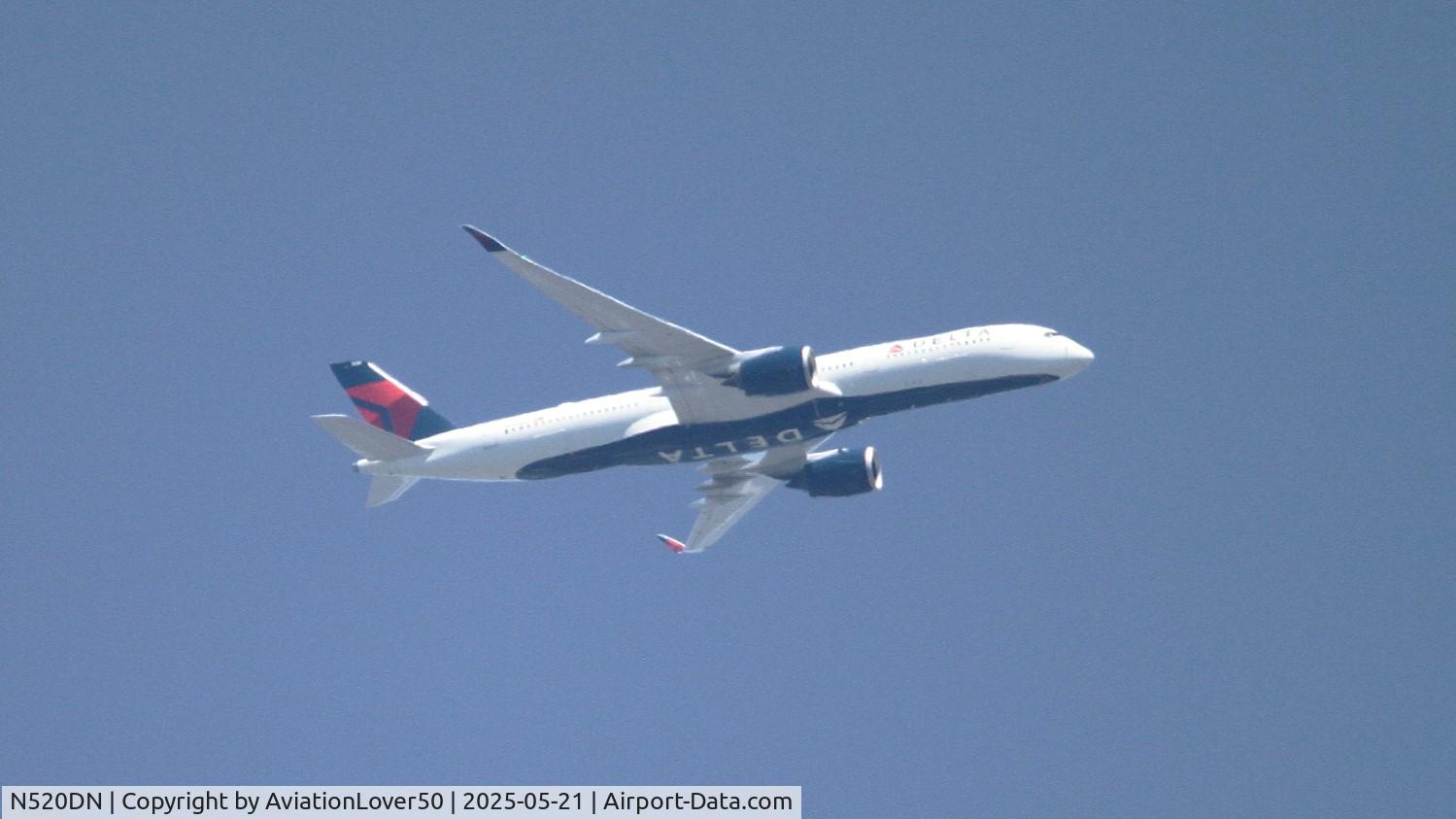 N520DN, 2024 Airbus A350-941 C/N 0654, Delta A359 DL9975/DAL9975 KDTW --> KATL