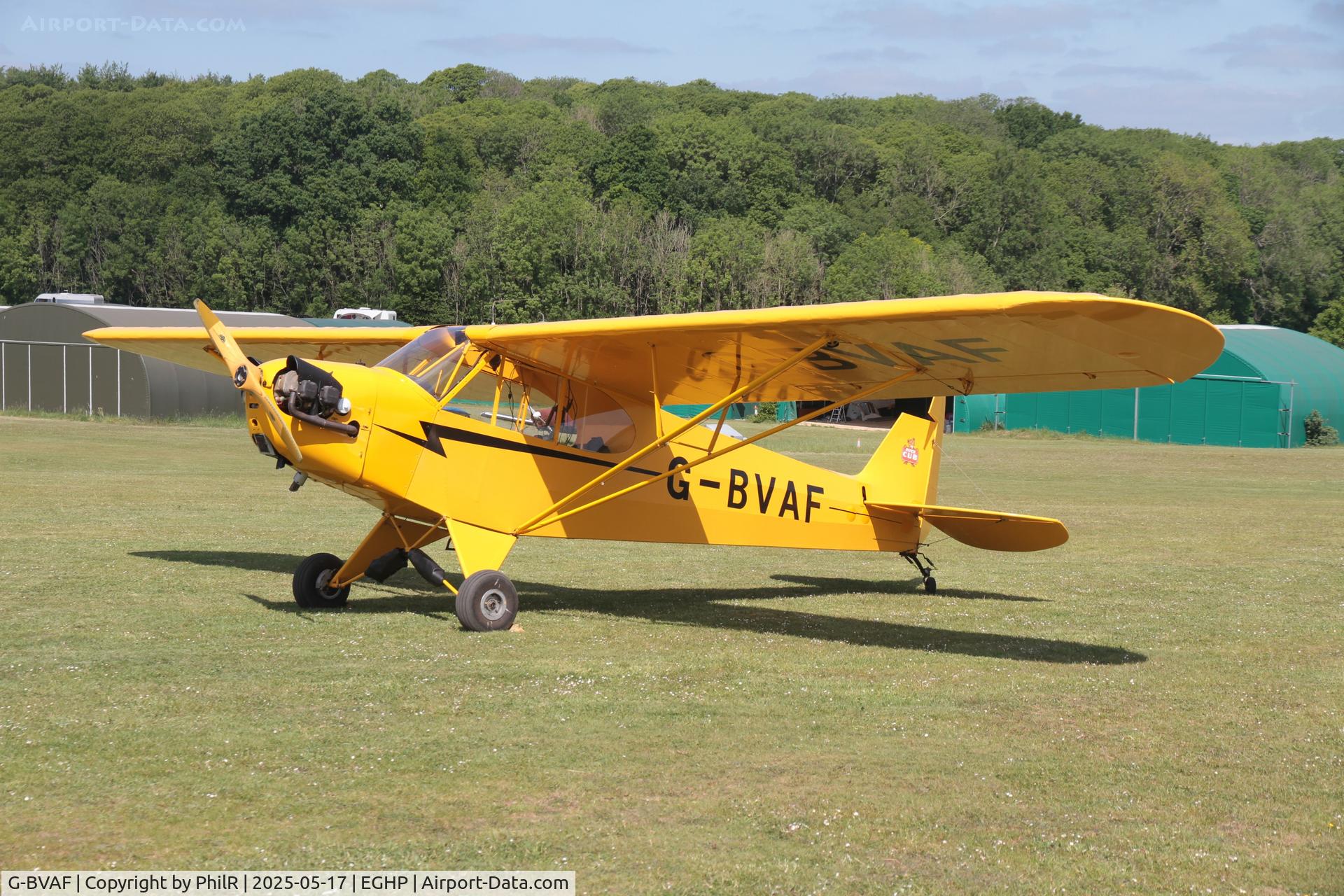 G-BVAF, 1940 Piper J3C-65 Cub Cub C/N 4645, G-BVAF 1940 Piper J3C-65 Cub Piper Fly In Popham 