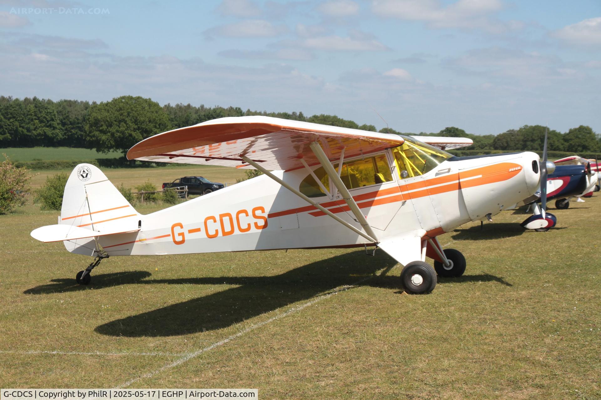 G-CDCS, 1947 Piper PA-12 Super Cruiser C/N 12-2907, G-CDCS 1947 Piper PA-12 Super Cruiser Piper Fly In Popham