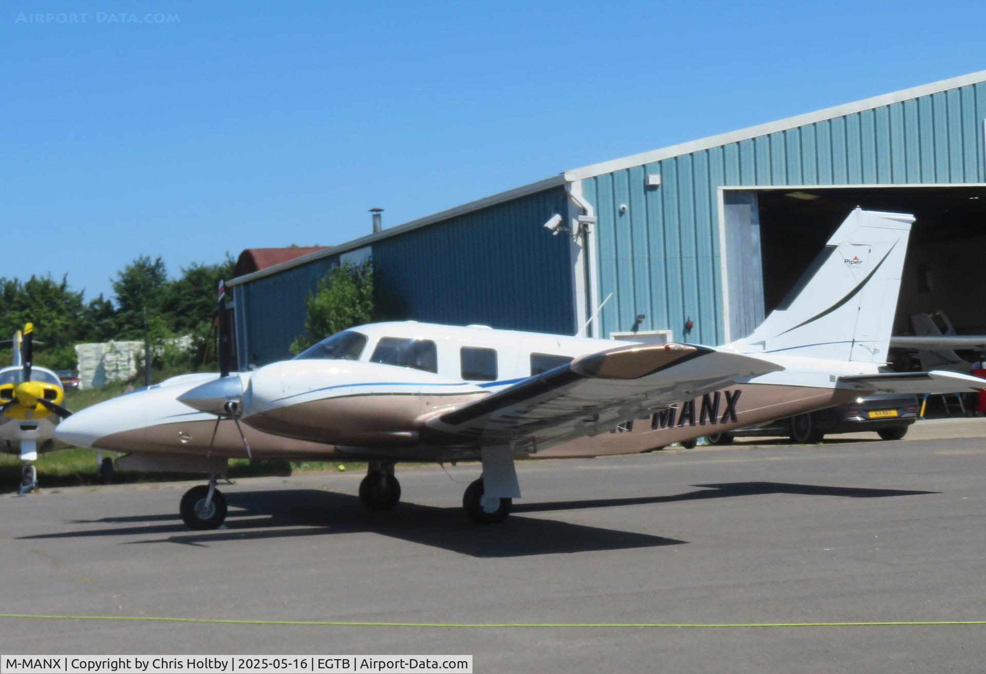 M-MANX, 2001 Piper Seneca V C/N 3449240, Parked at High Wycombe Air Park