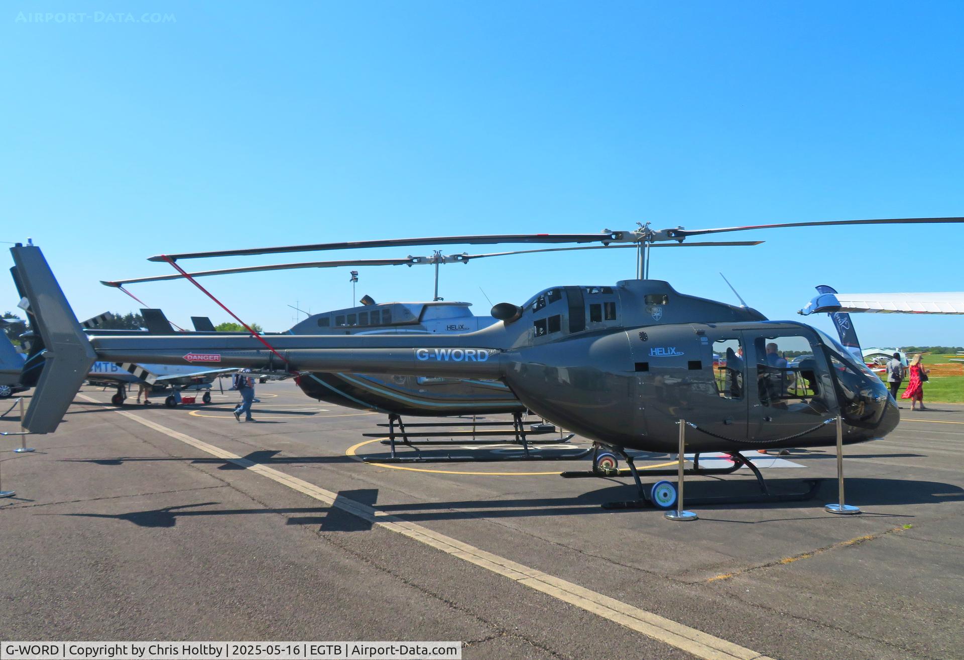 G-WORD, 2023 Bell 505 Jet Ranger X Jet Ranger X C/N 65473, At the Air-Britain Fly-In High Wycombe 2025