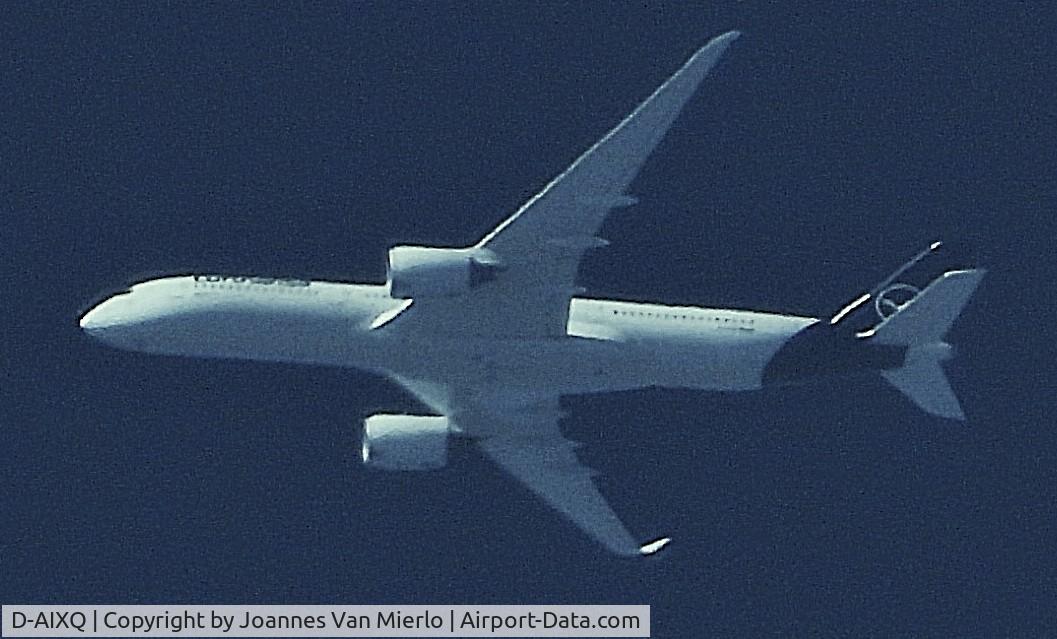 D-AIXQ, 2020 Airbus A350-941 C/N 0427, Cruising over Belgium
