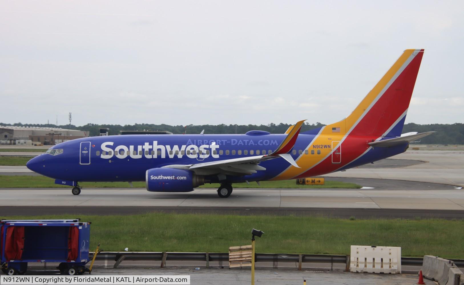 N912WN, 2008 Boeing 737-7H4 C/N 36621, SWA 737 zx atl-fll