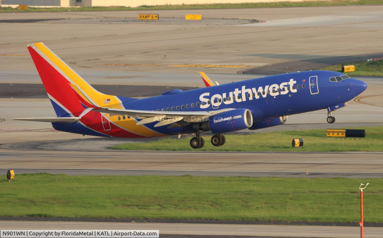 N901WN, 2007 Boeing 737-7H4 C/N 32545, SWA 737 zx atl-msy