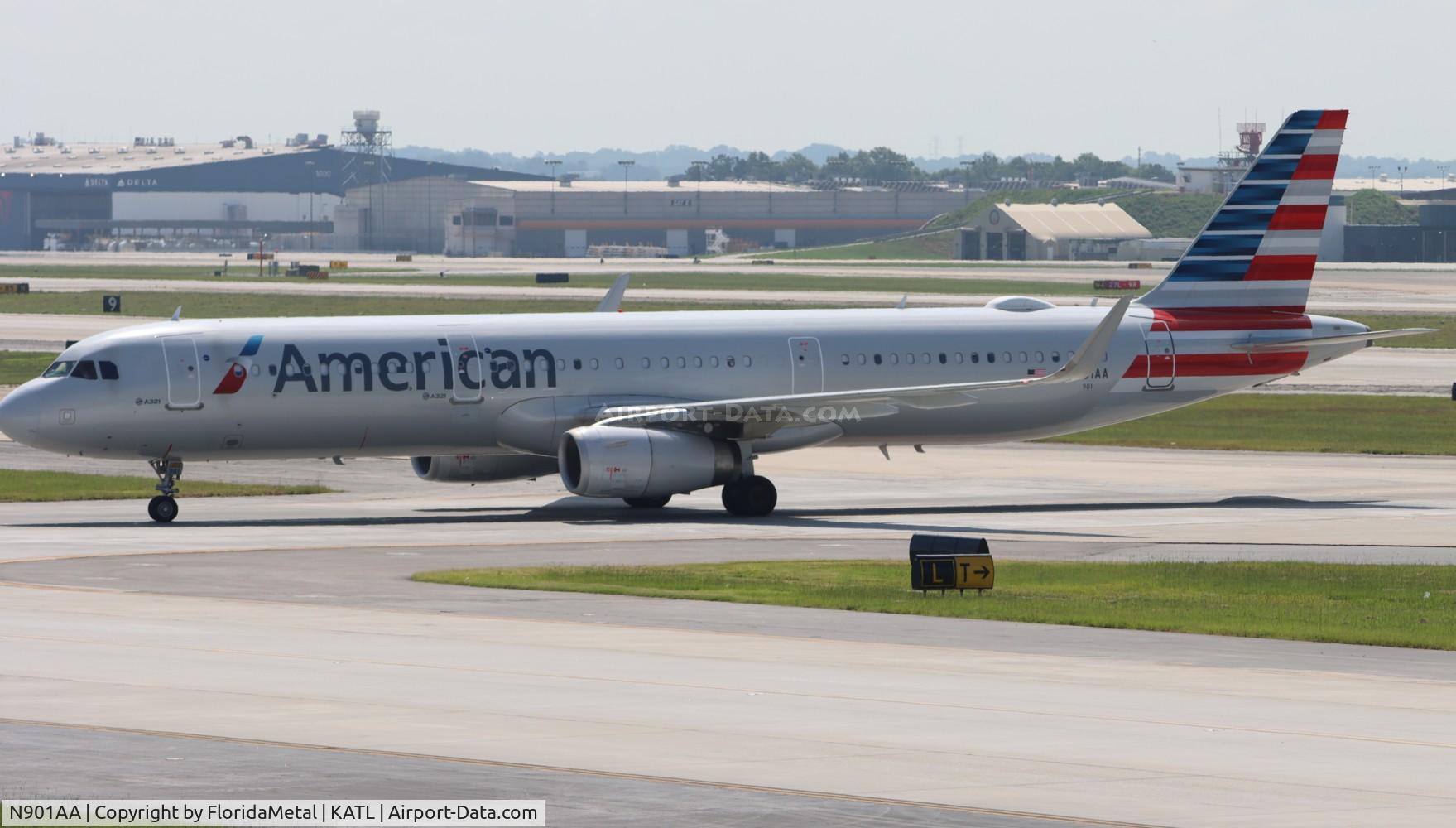 N901AA, 2017 Airbus A321-231 C/N 7636, AAL A321 zx clt-atl