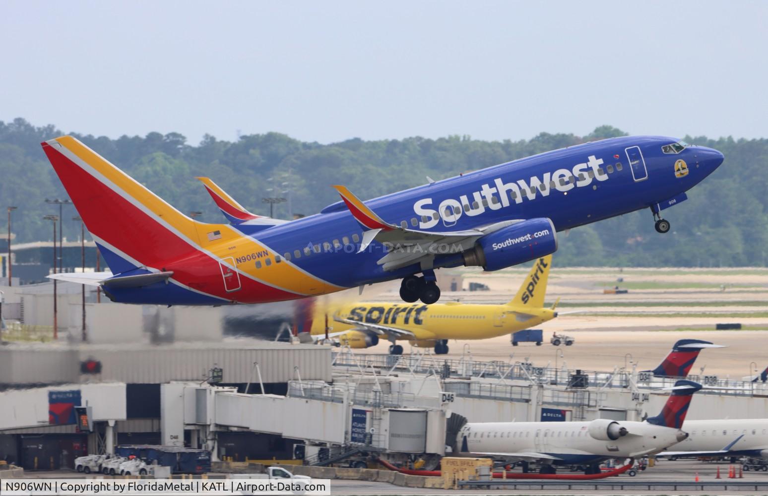 N906WN, 2008 Boeing 737-7H4 C/N 36887, SWA 737 zx atl-den