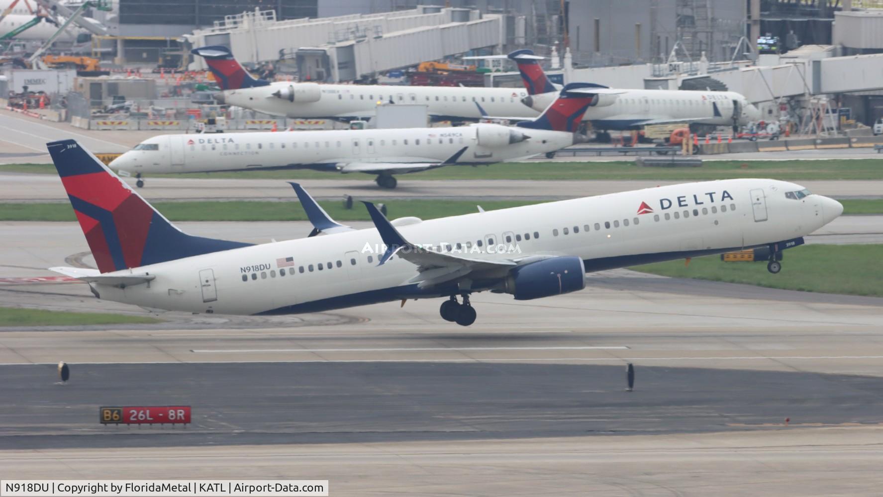 N918DU, Boeing 737-932ER C/N 64885, DAL 739 zx atl-pdx