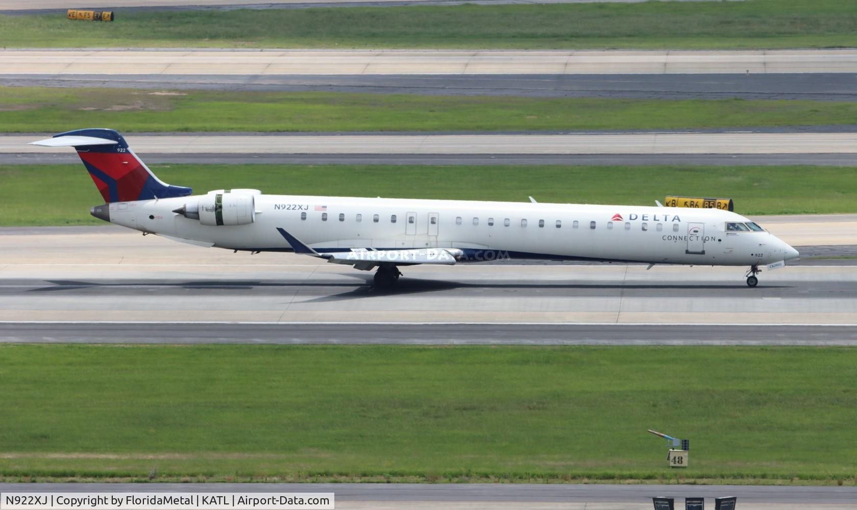 N922XJ, 2008 Bombardier CRJ-900LR (CL-600-2D24) C/N 15174, SKW/DAL CR9 zx shv-atl