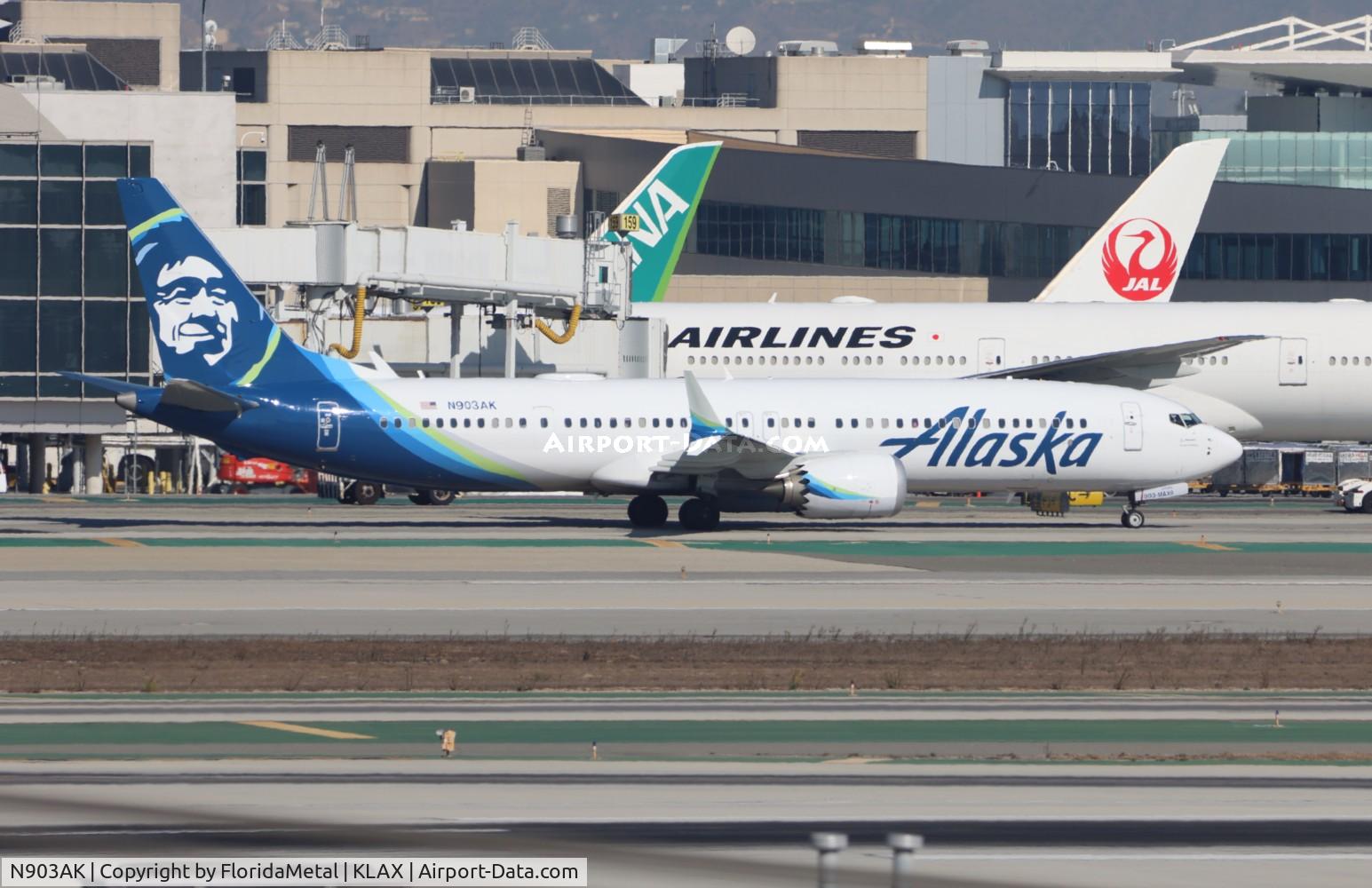 N903AK, 2023 Boeing 737-9 MAX C/N 67425, ASA 739 zx sea-lax